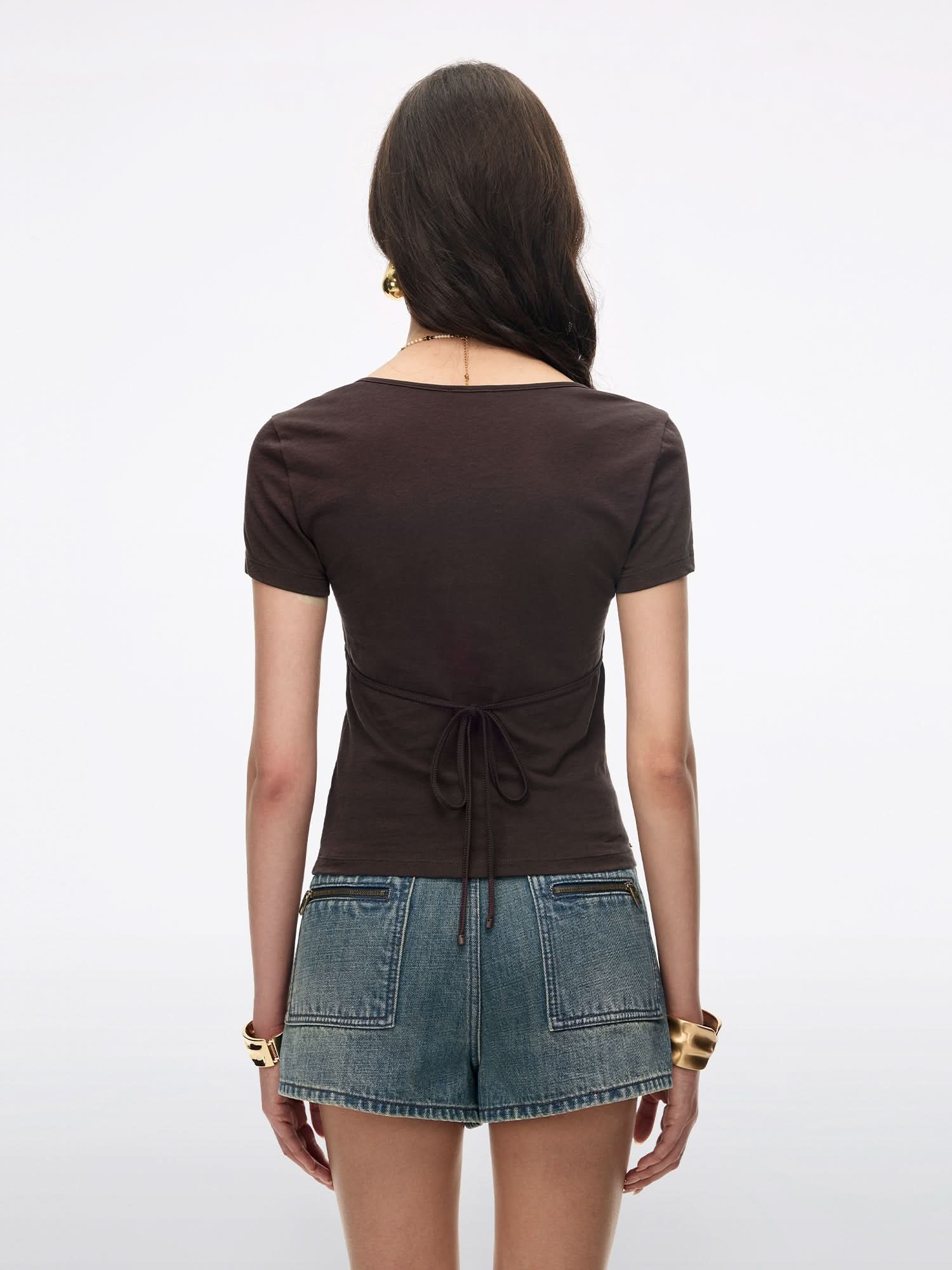 Faux Layered-Look T-Shirt - Image 2