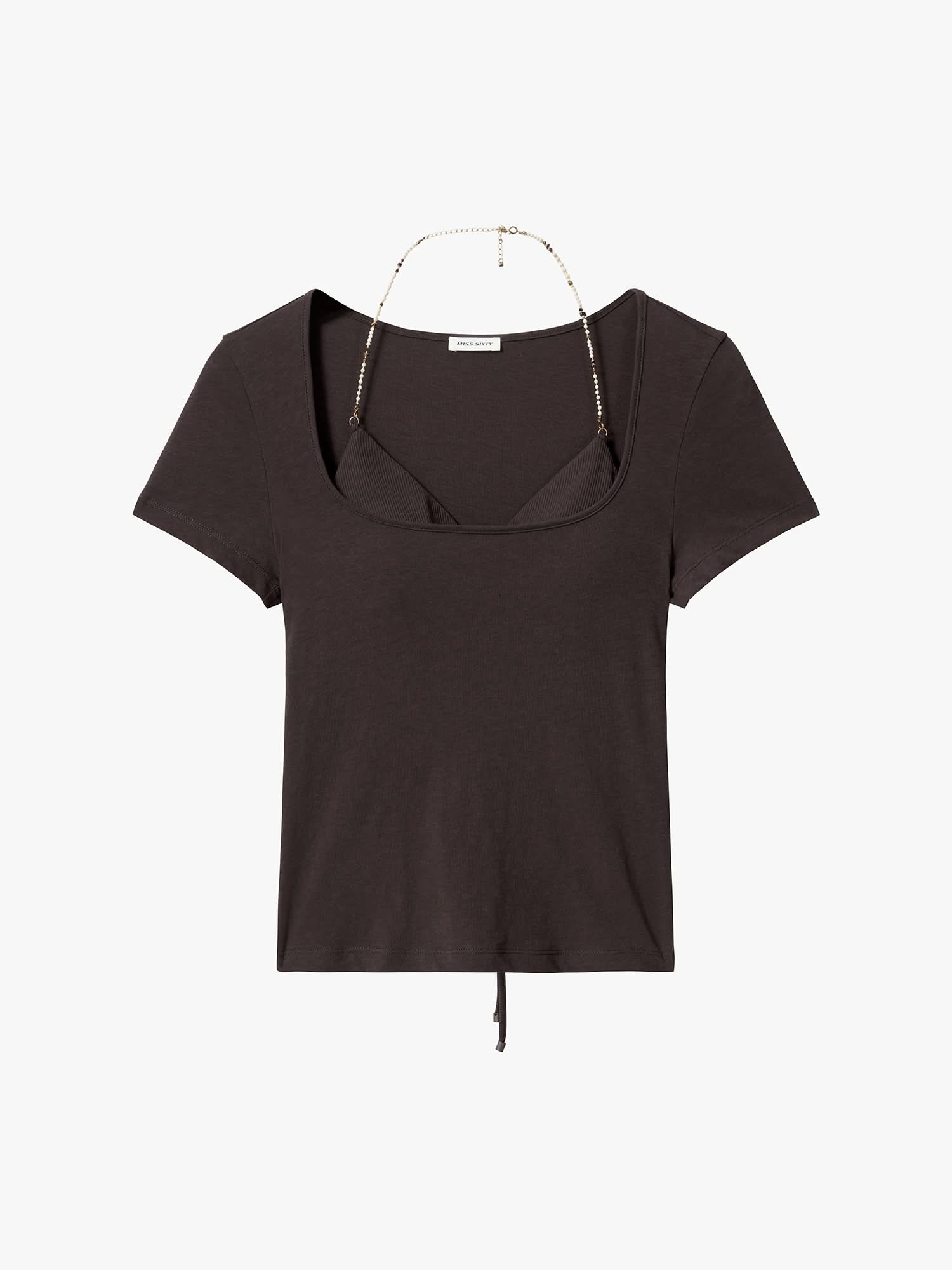 Faux Layered-Look T-Shirt - Image 5