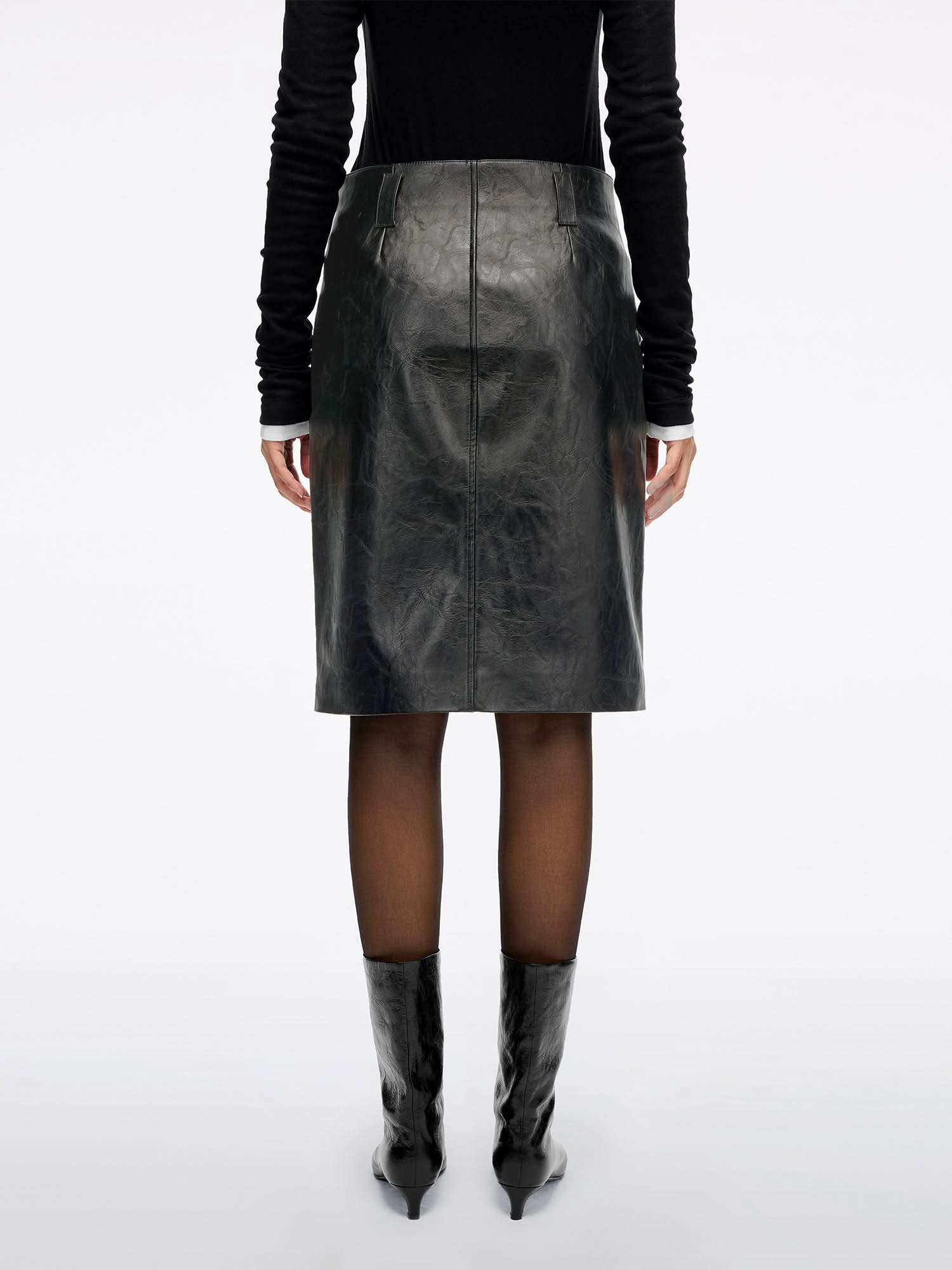 Faux Leather Skirt - Image 3