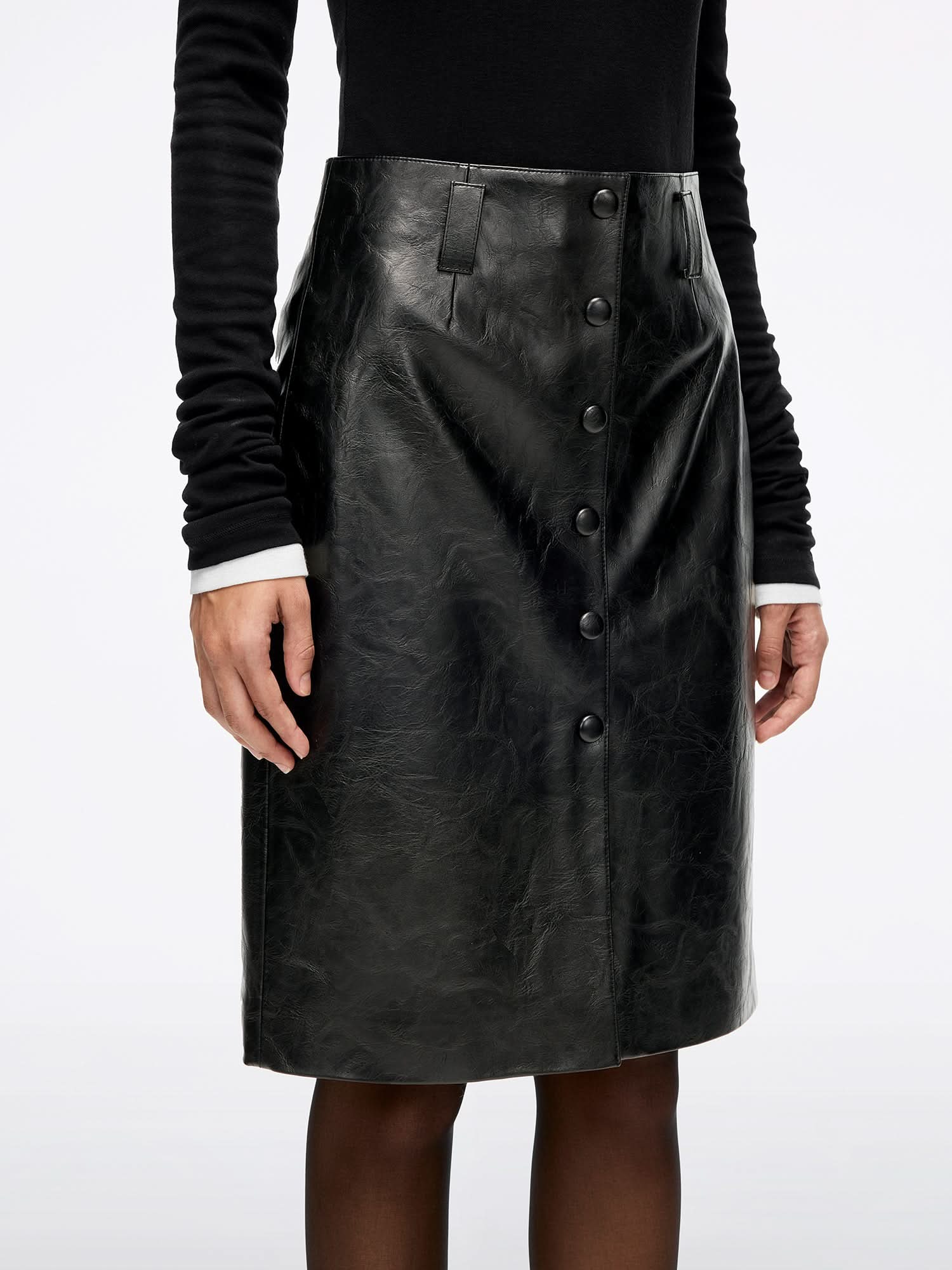 Faux Leather Skirt - Image 4