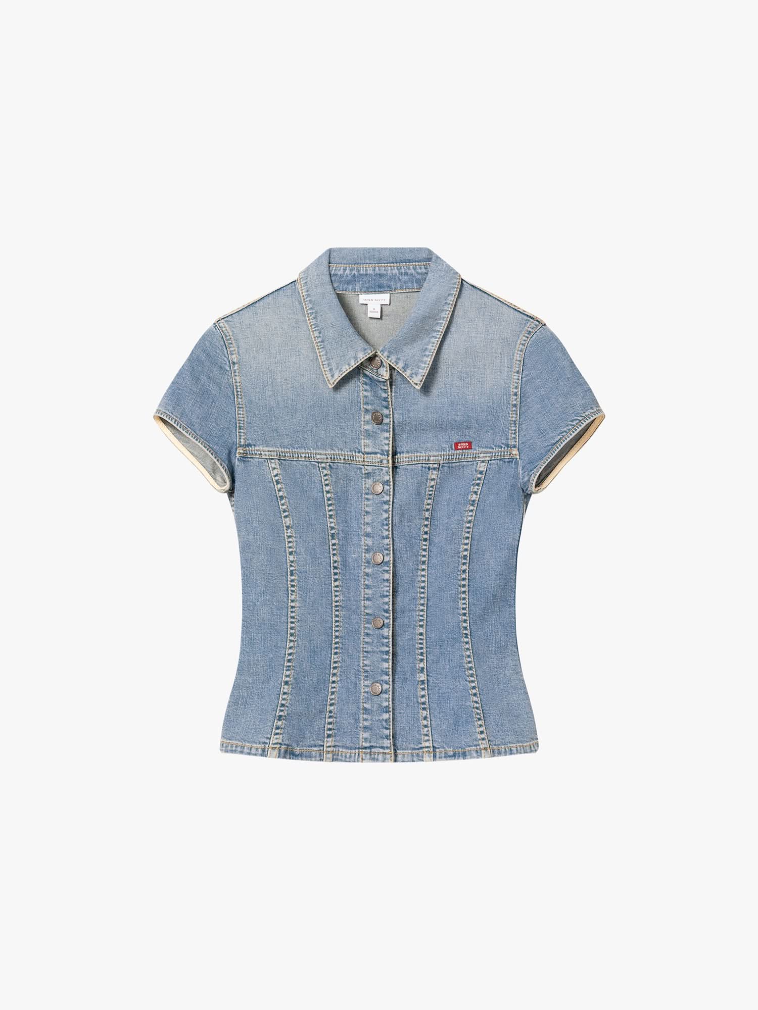 Fitted Denim Shirt - Image 5