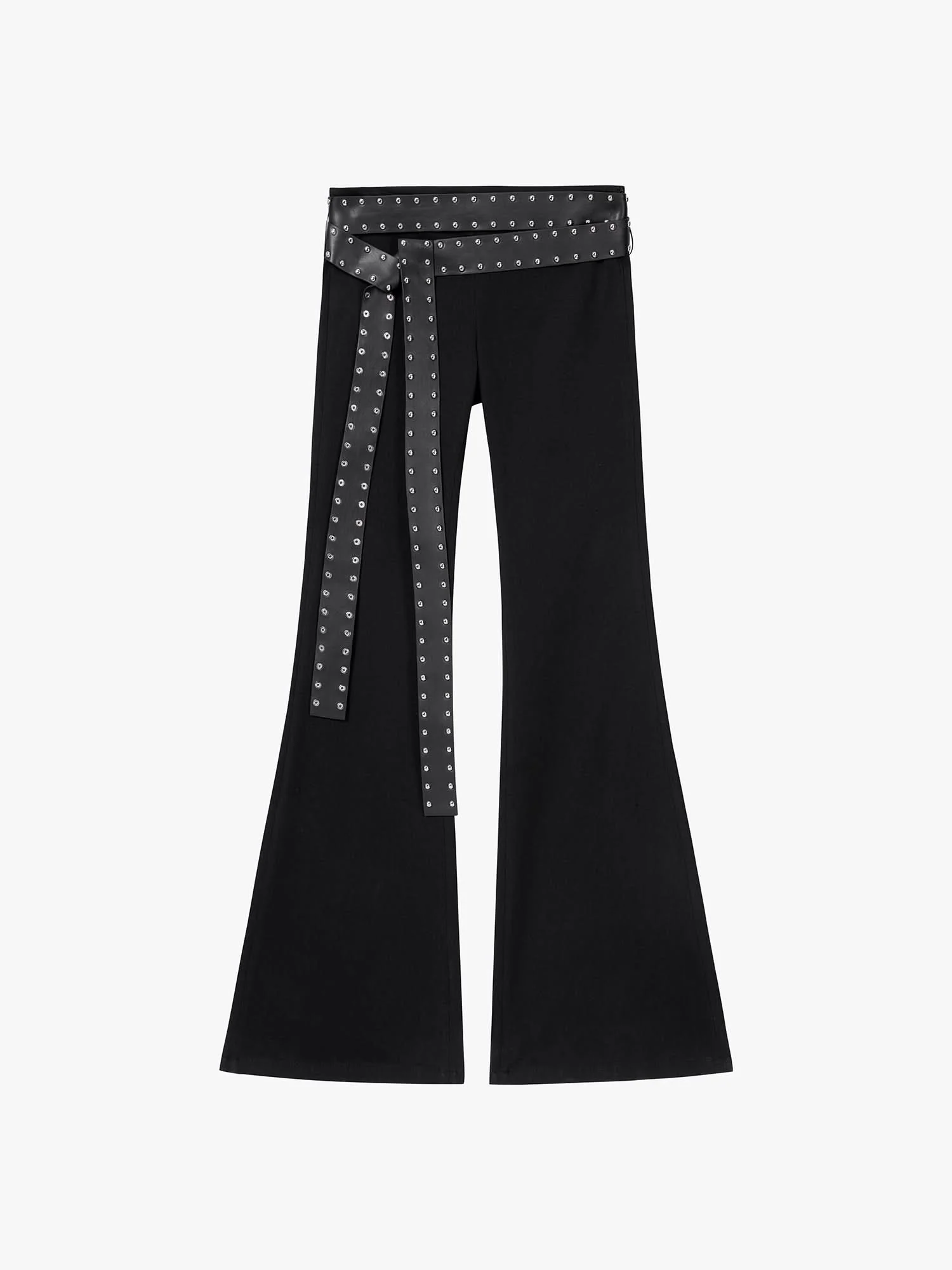 Flare Jeans With Waist Belt - Image 5