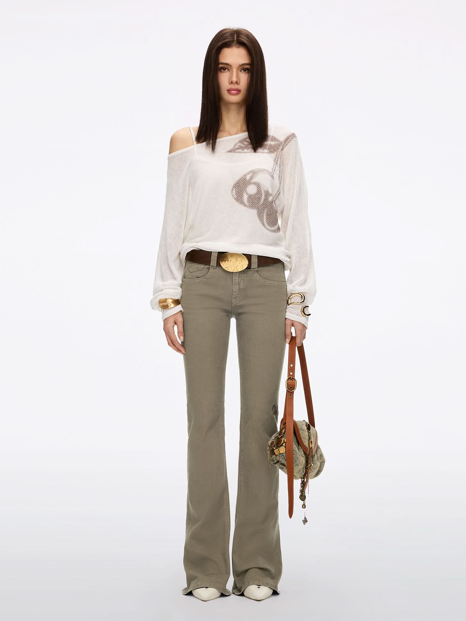 Logo-Detail Flared Jeans - Image 2