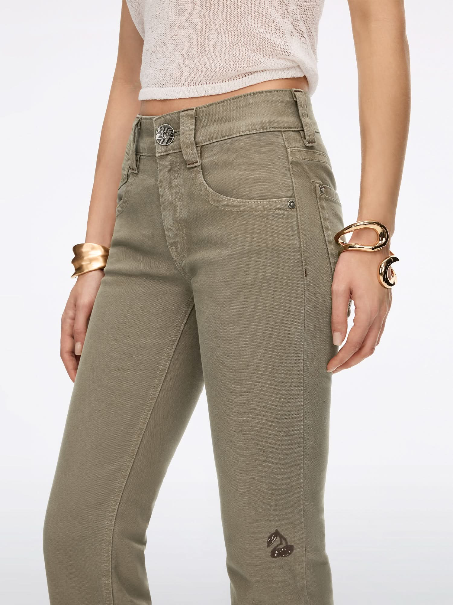 Logo-Detail Flared Jeans - Image 4