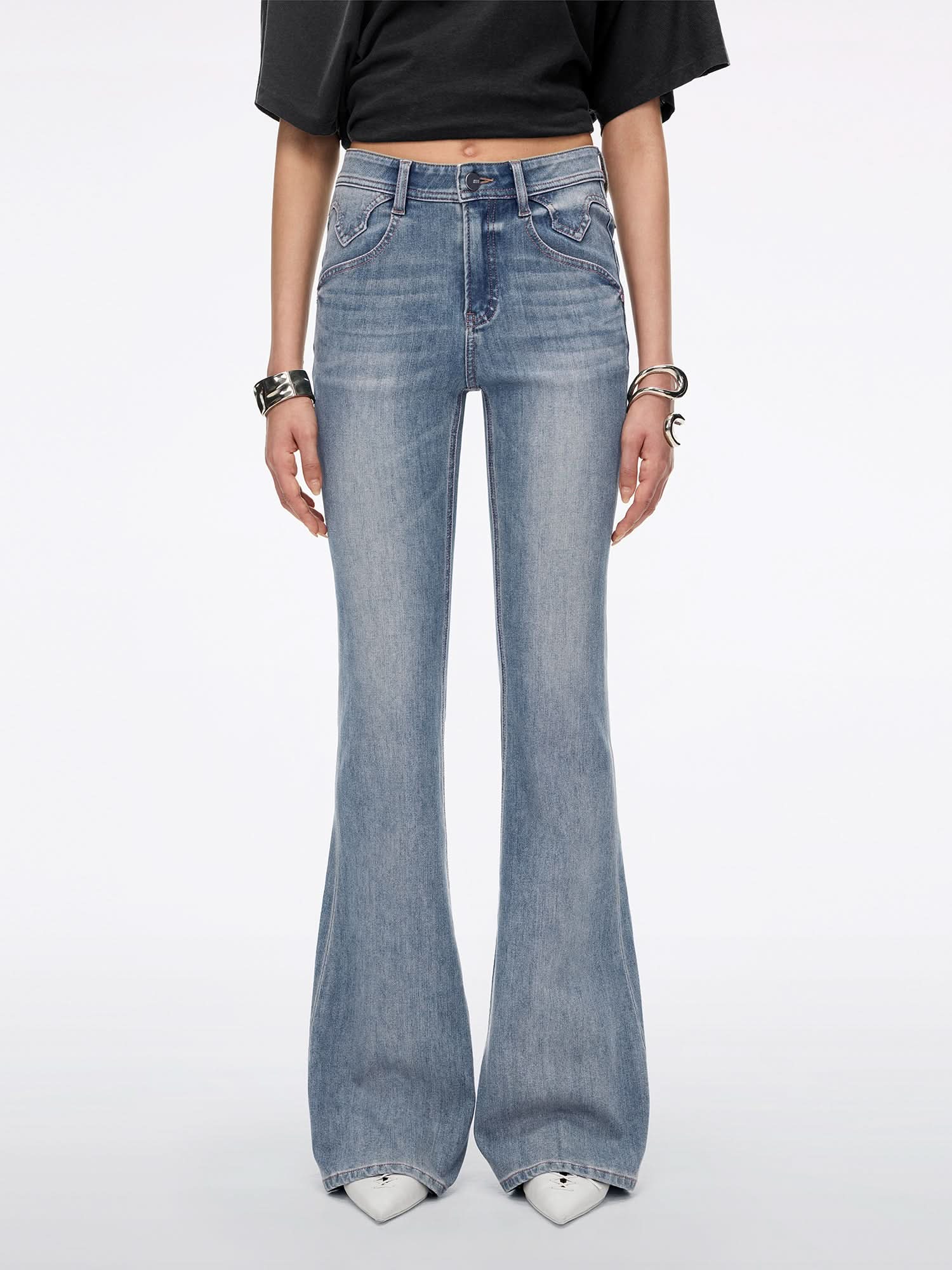 Flared Jeans-BELLA