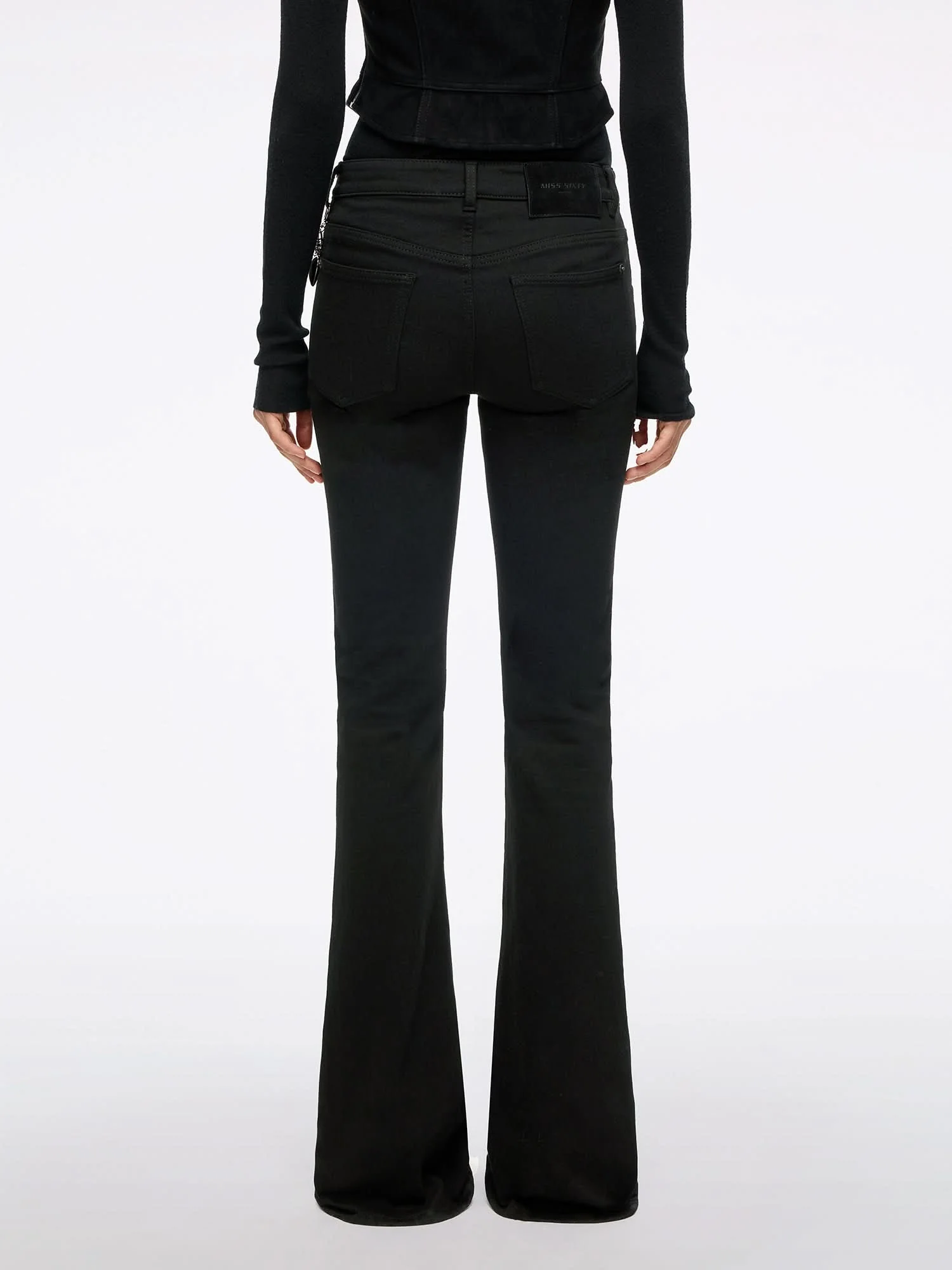 Flared Jeans with Stud Detailing - Image 4