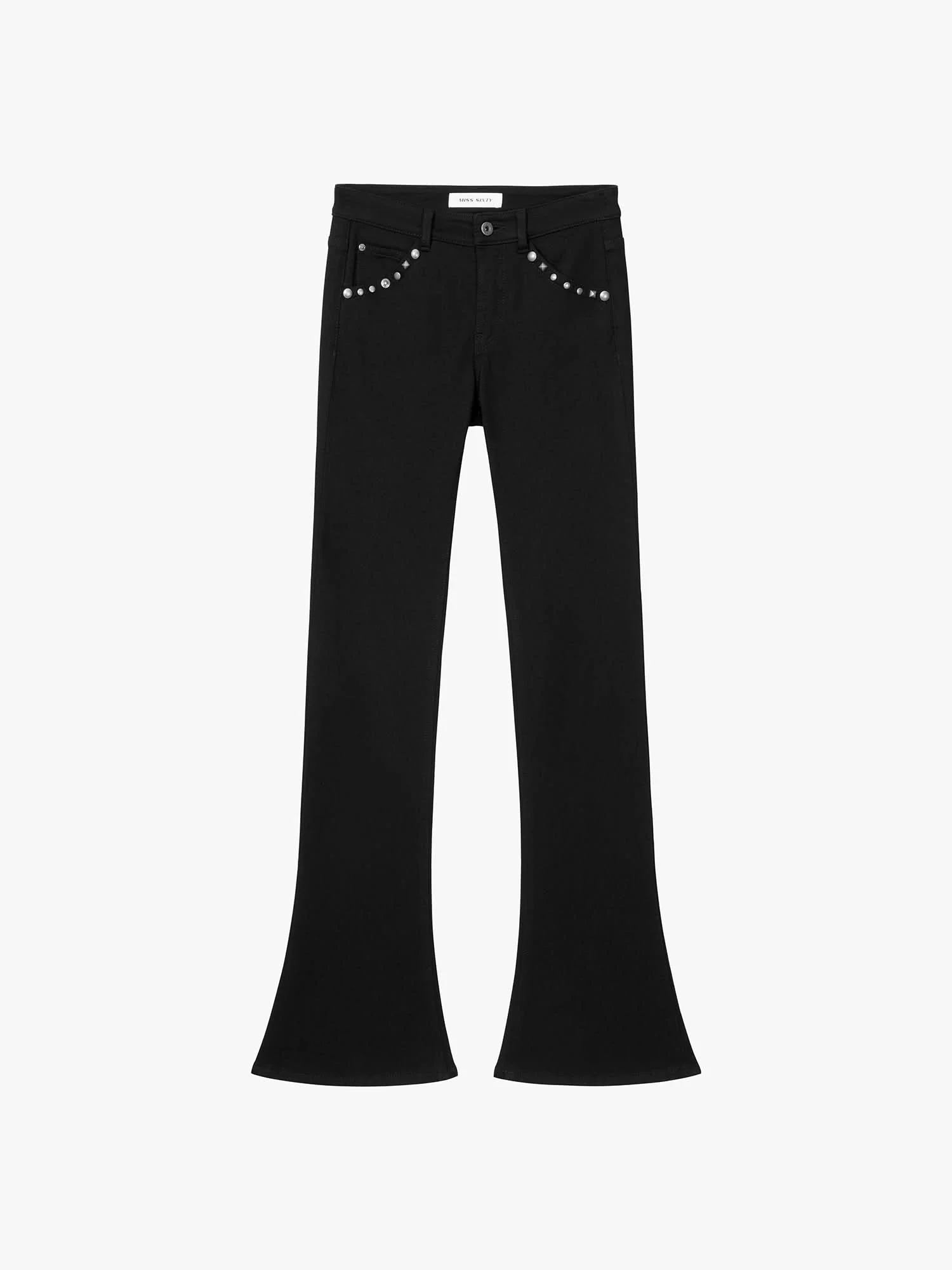 Flared Jeans with Stud Detailing - Image 6