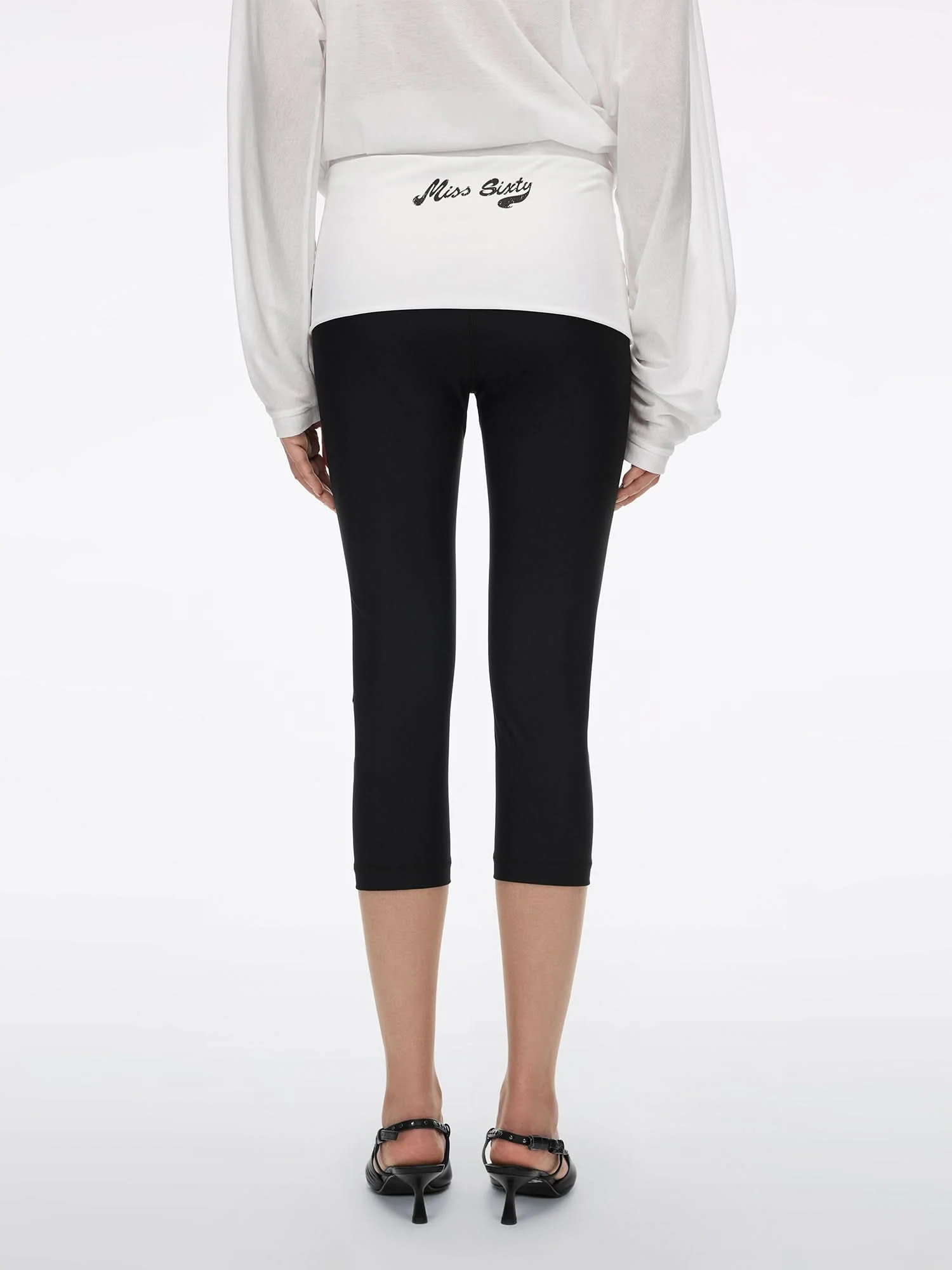 Fold-Over Waist Skinny Pants - Image 3