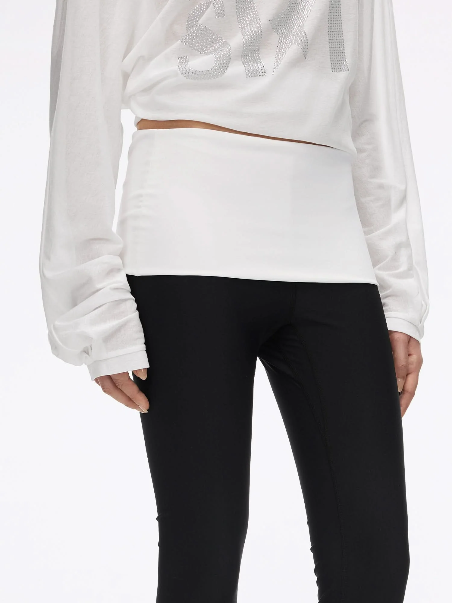 Fold-Over Waist Skinny Pants - Image 4