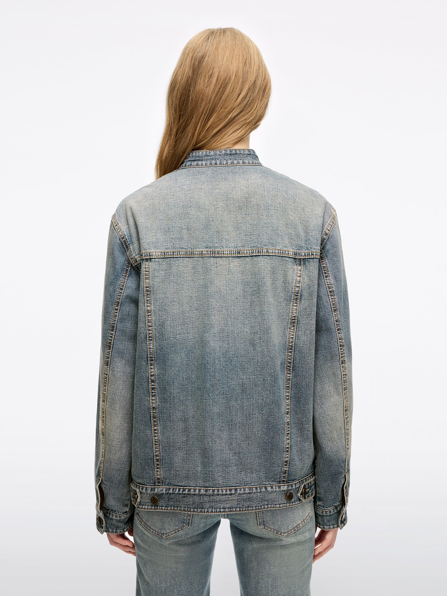 Frog-Button Denim Jacket - Image 2