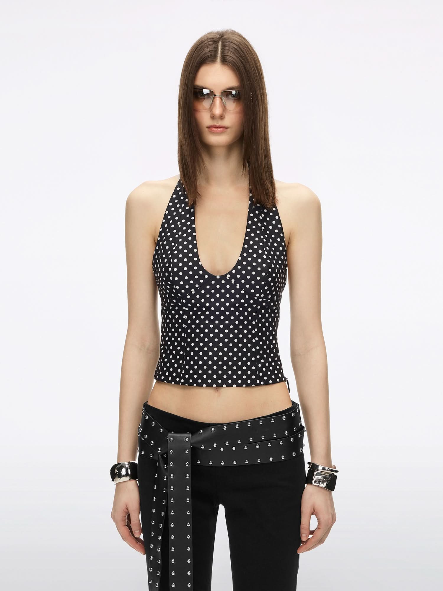 Polka Dot Halter Top