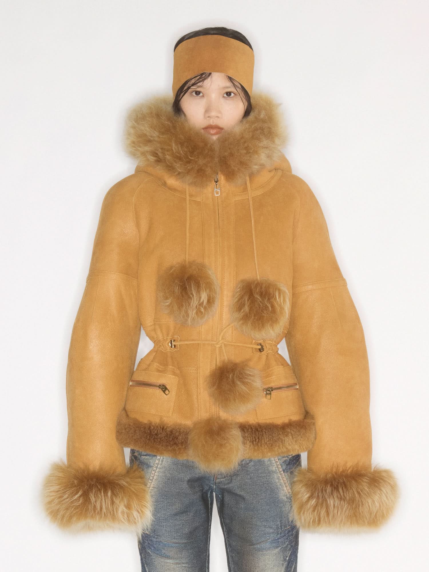 Hooded Fur Jacket