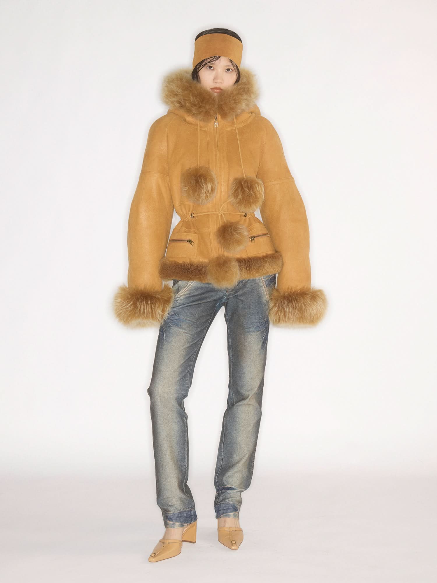 Hooded Fur Jacket - Image 4