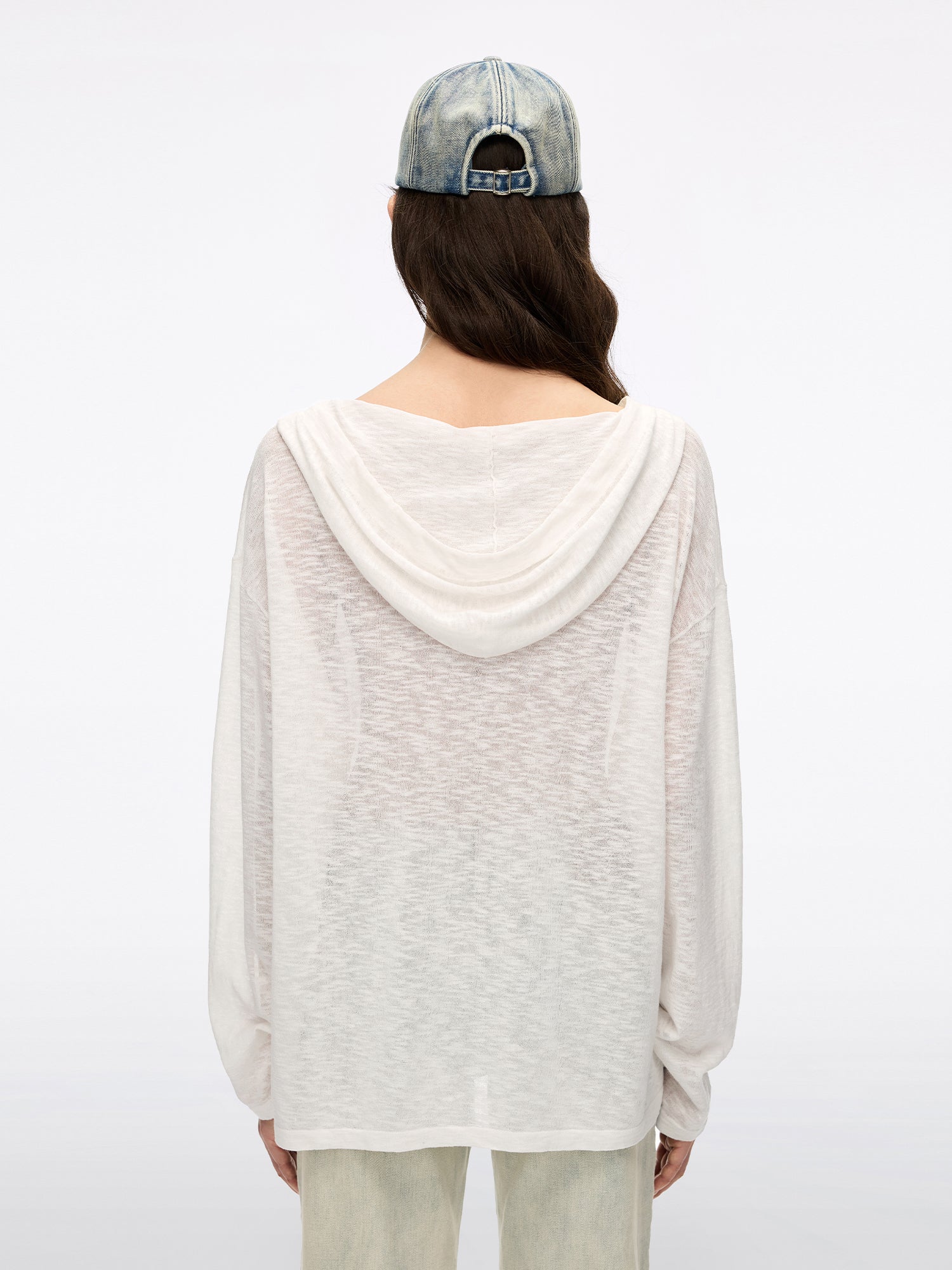 Hooded Printed Knit Sweater - Image 2