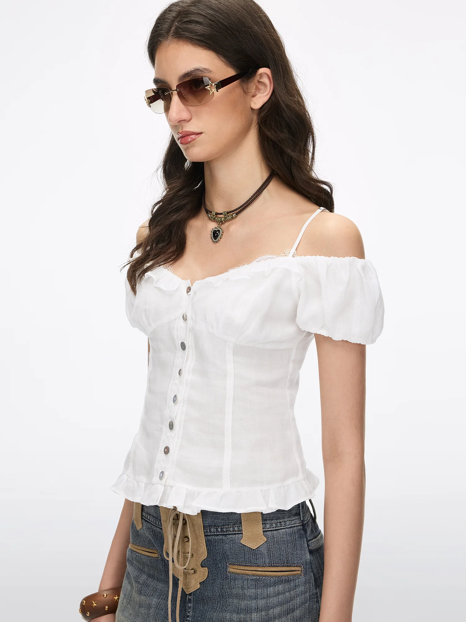 Lace Camisole Shirt - Image 3