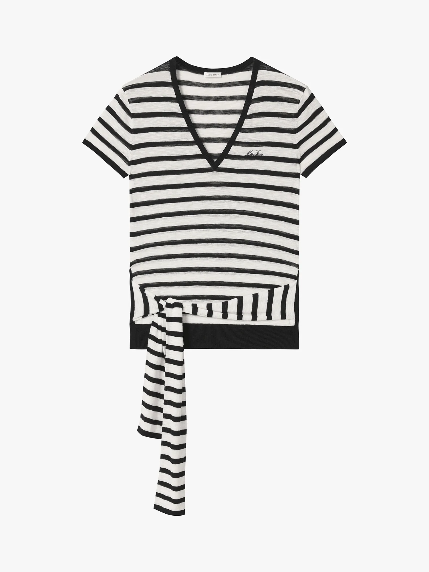 Lace-Up Knit Top - Image 5