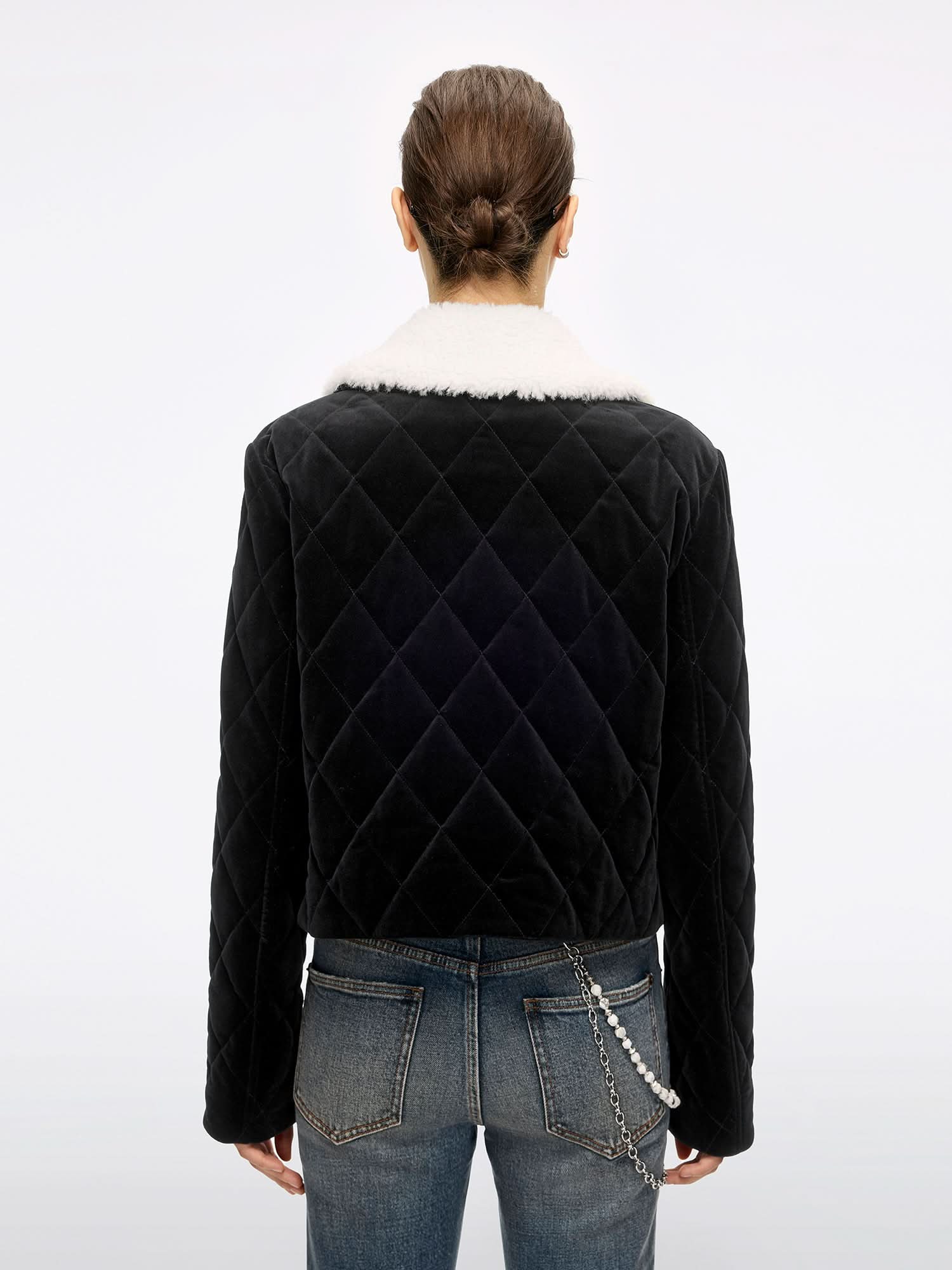 Lapel Velvet Jacket - Image 2