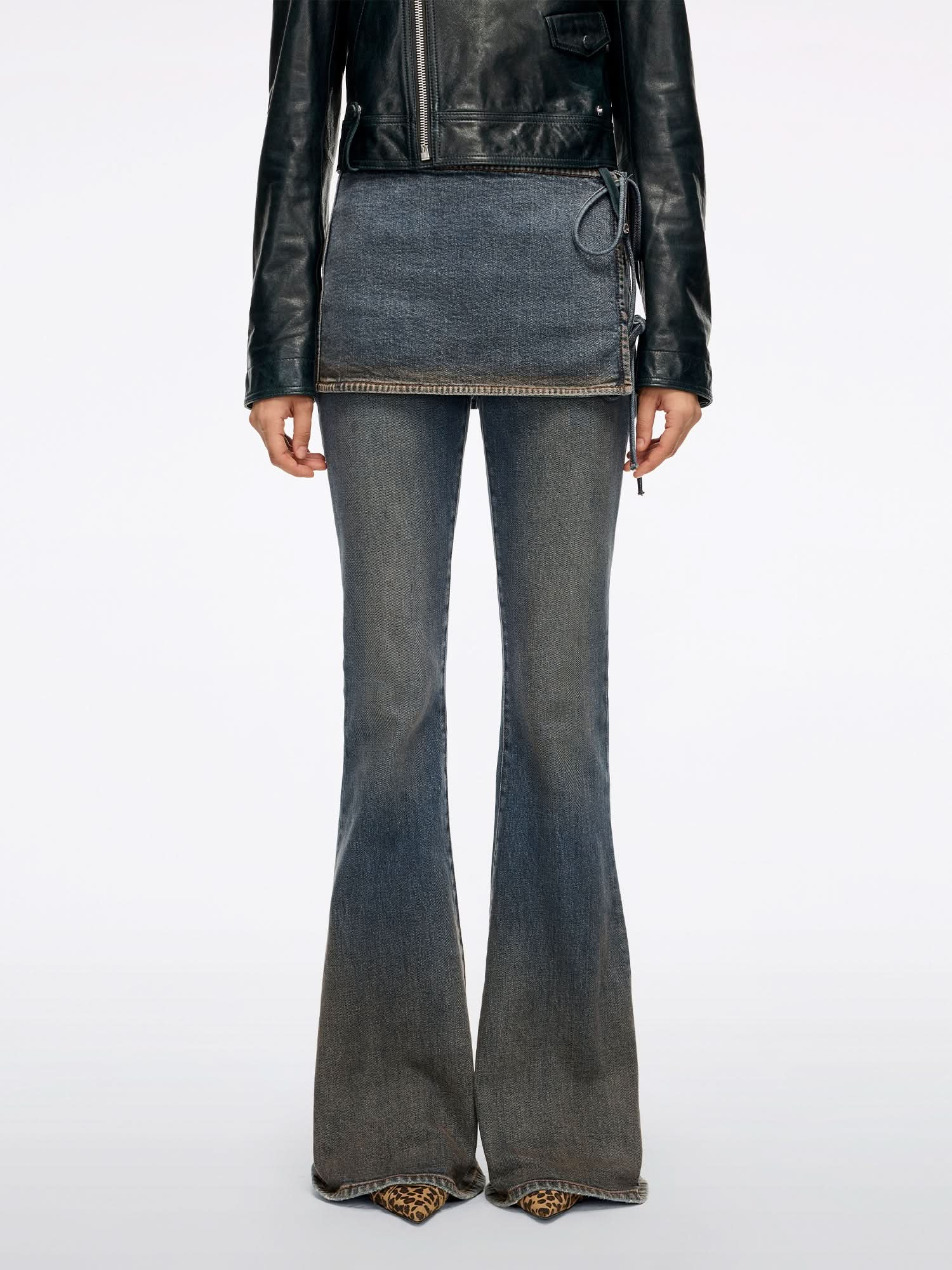 Layered Flared Jeans - Image 2