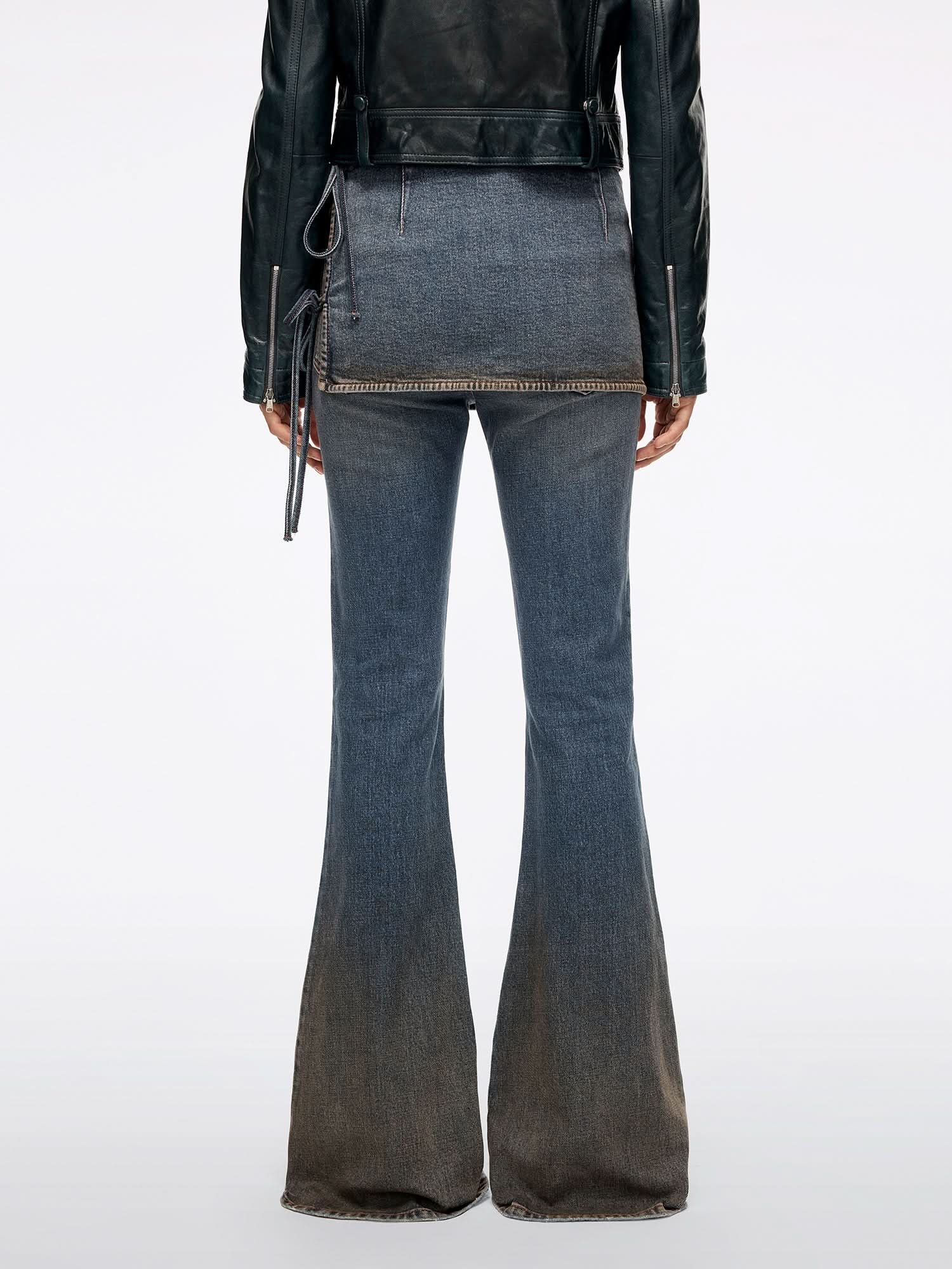 Layered Flared Jeans - Image 4