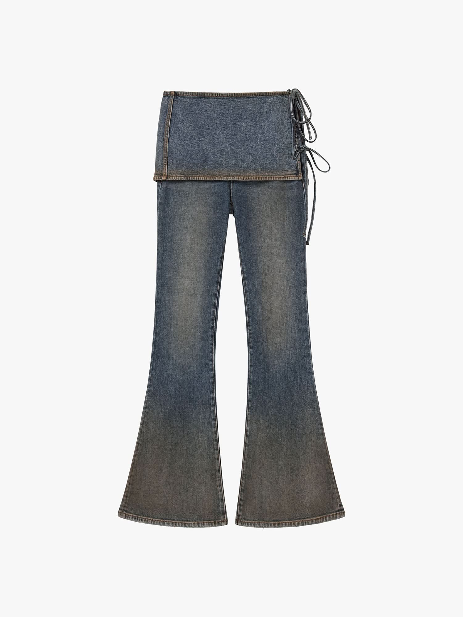 Layered Flared Jeans - Image 6