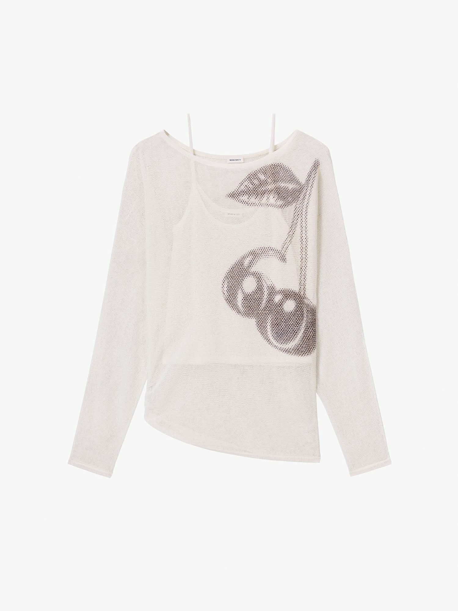 Layered Logo Knit Top - Image 5