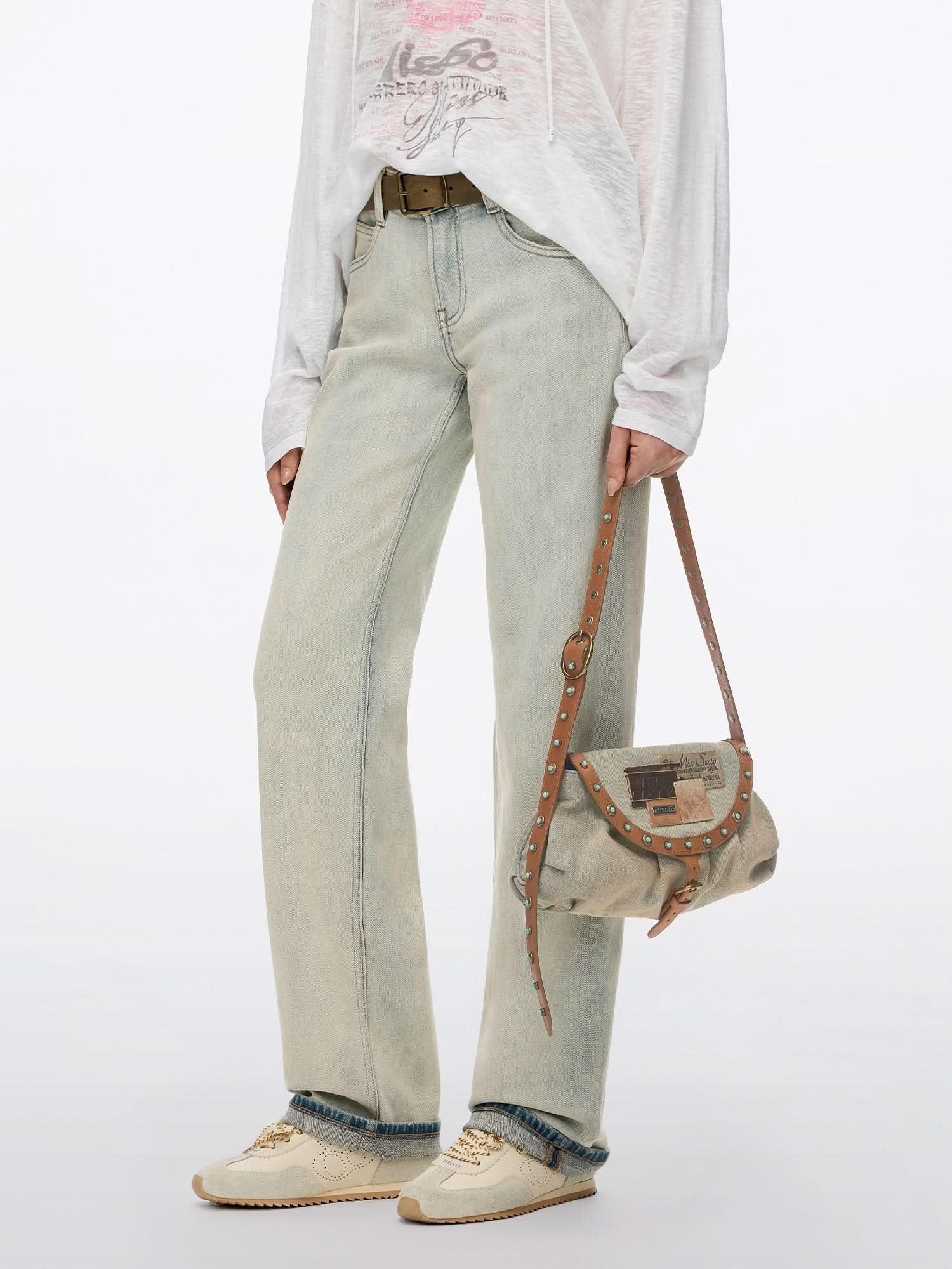 Leather Patch Shoulder Bag - Image 2
