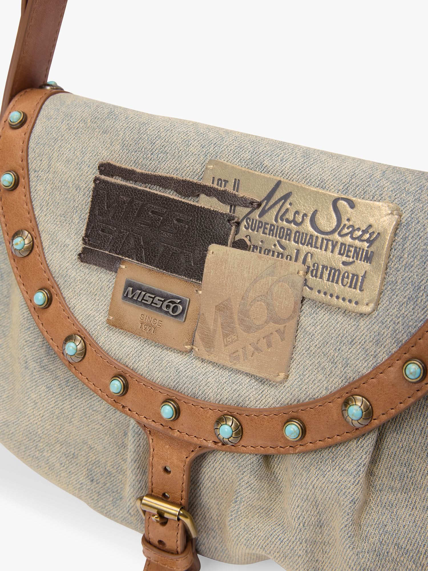 Leather Patch Shoulder Bag - Image 4
