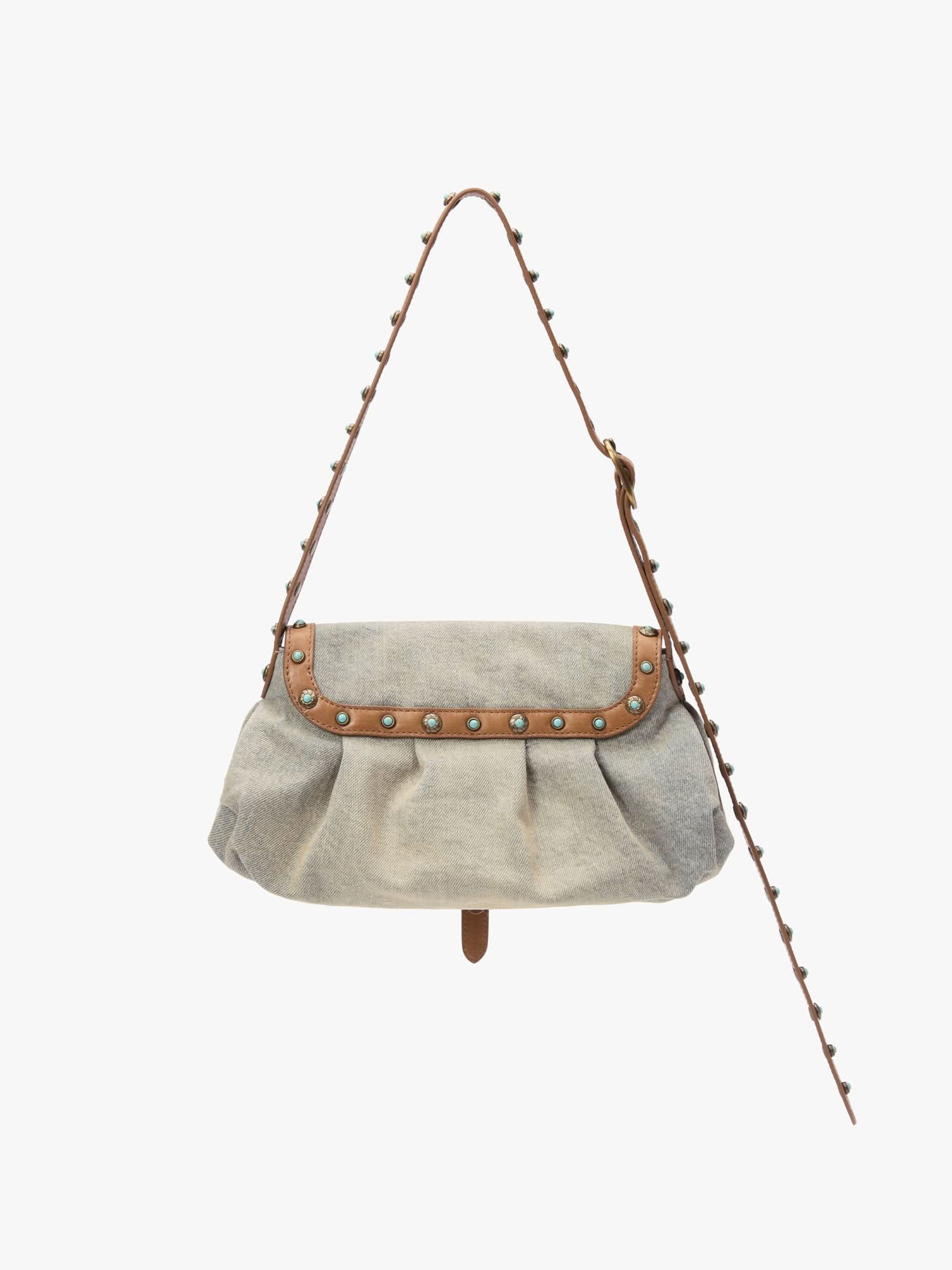 Leather Patch Shoulder Bag - Image 5