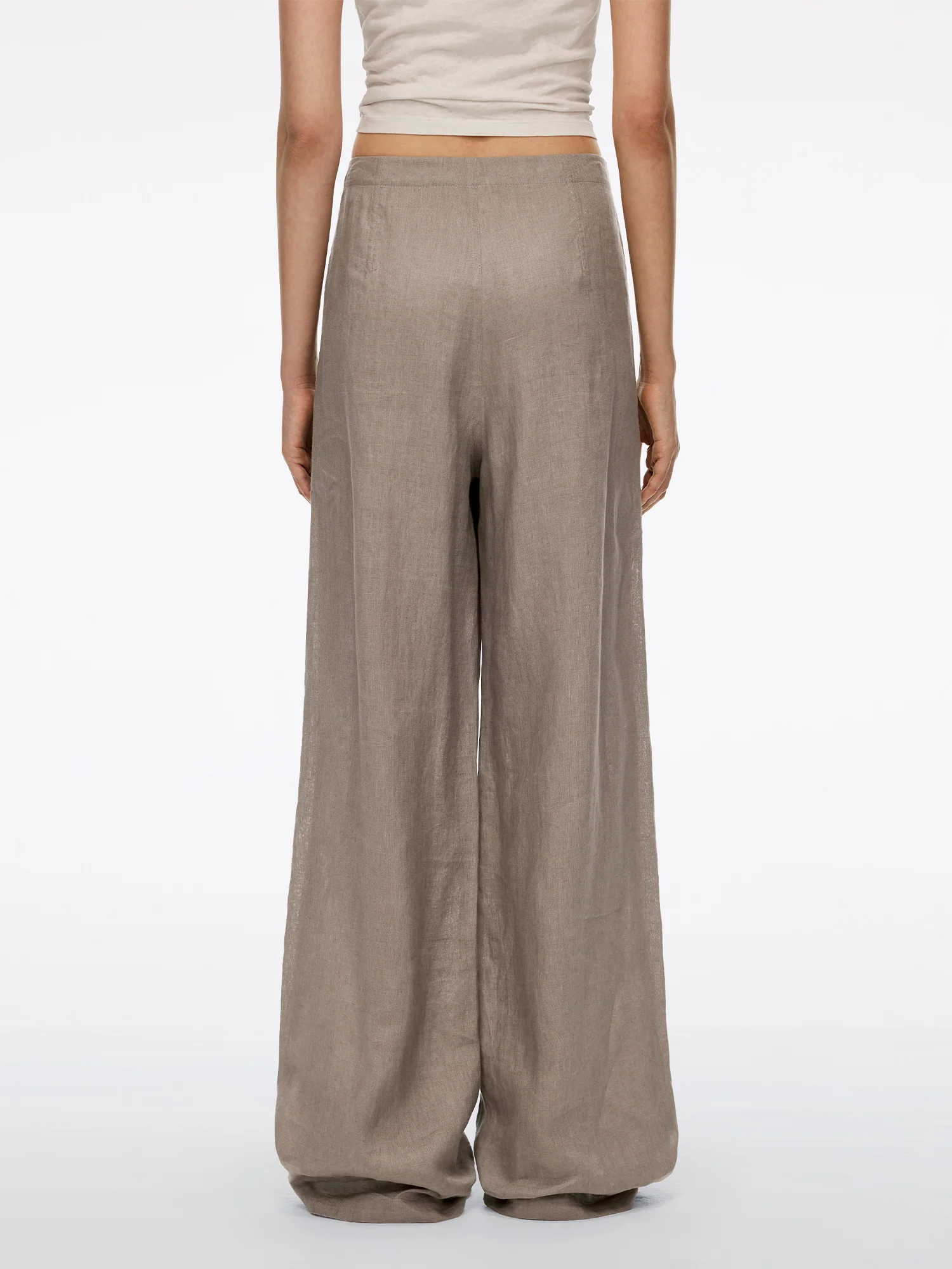Linen Wide-Leg Pants - Image 3