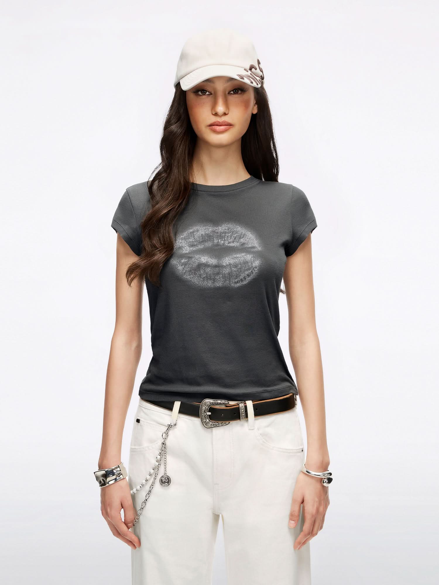 Lip-Print T-Shirt - Image 6