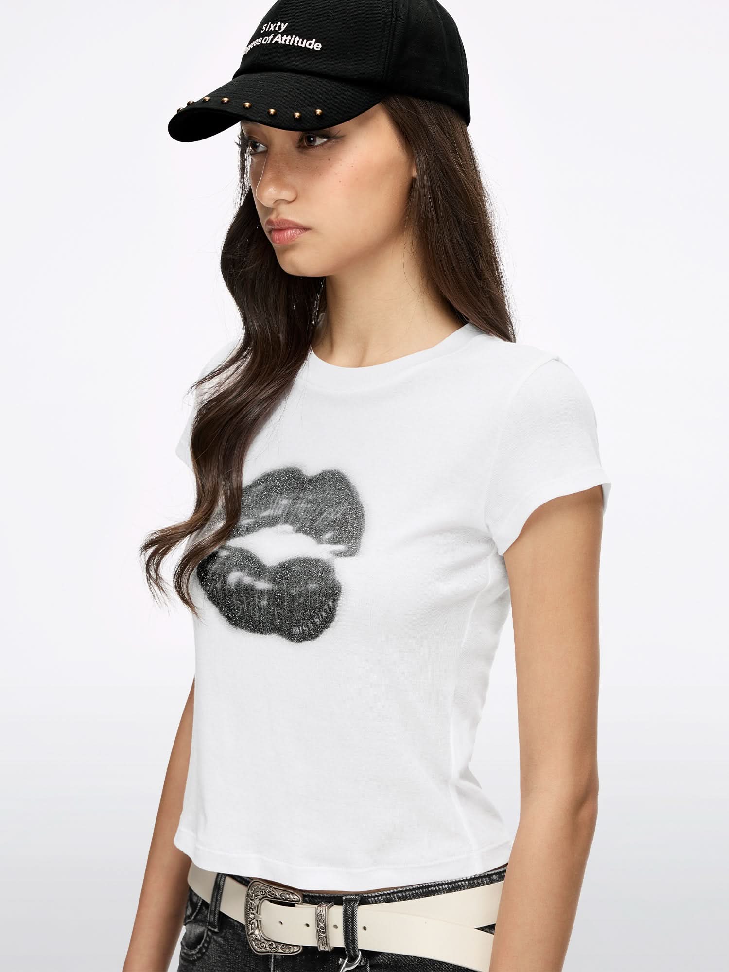 Lip-Print T-Shirt - Image 3