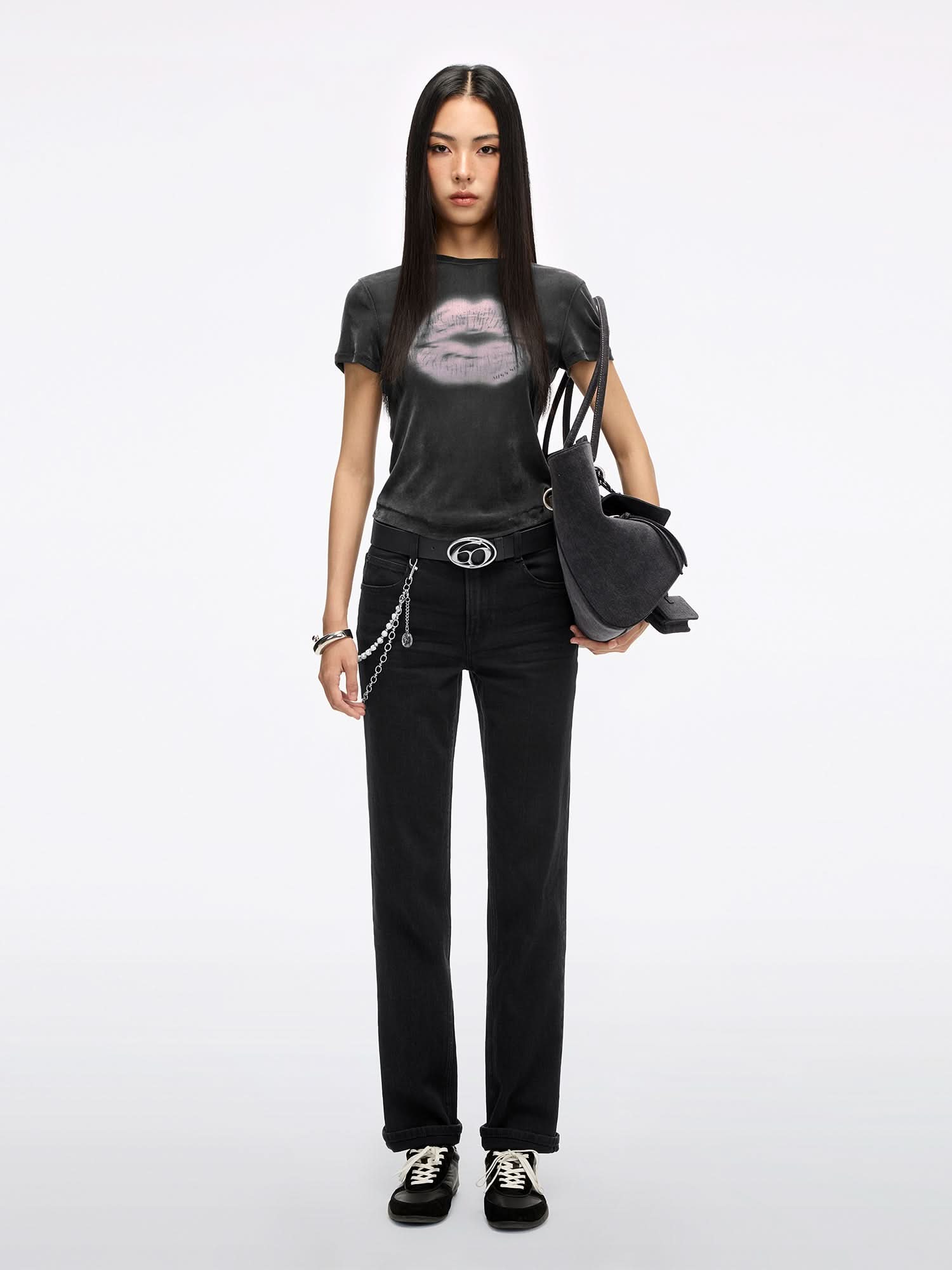 Lip Print T-Shirt - Image 4