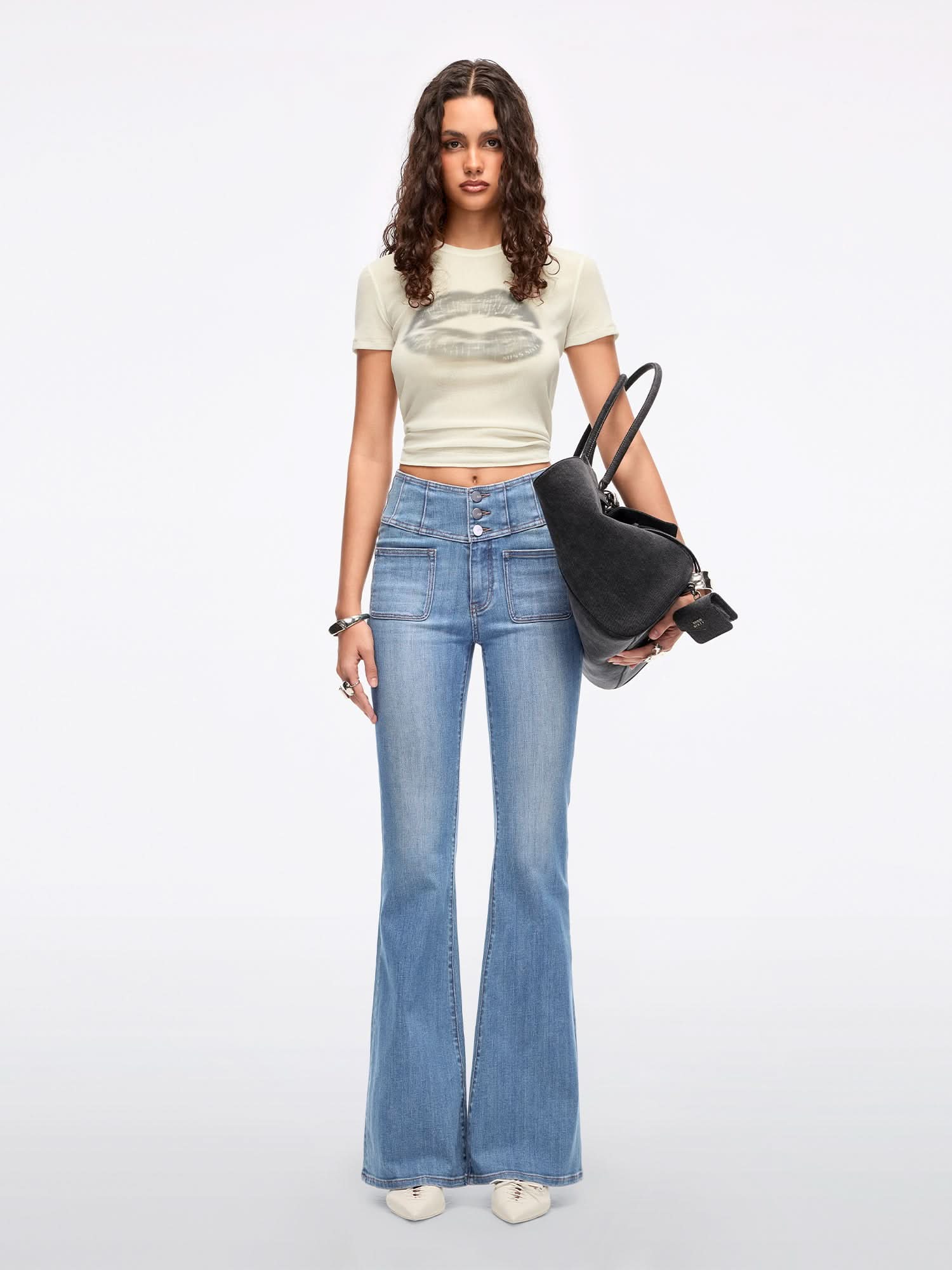 Lip Print T-Shirt - Image 9