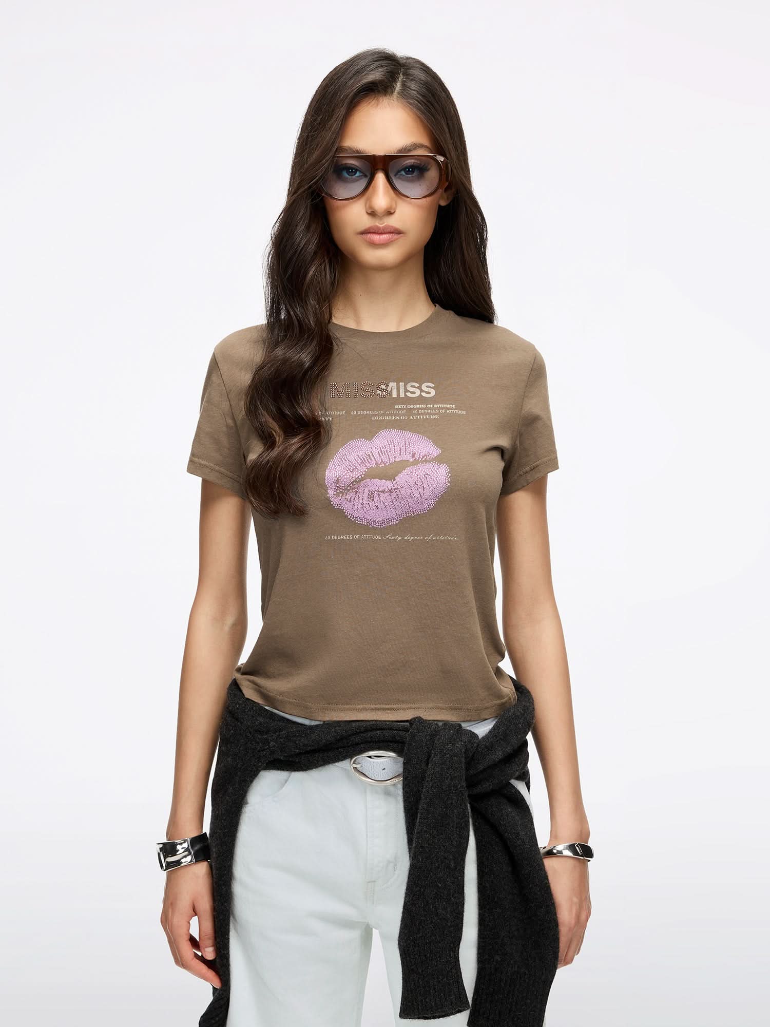 Lip-Print T-Shirt - Image 11