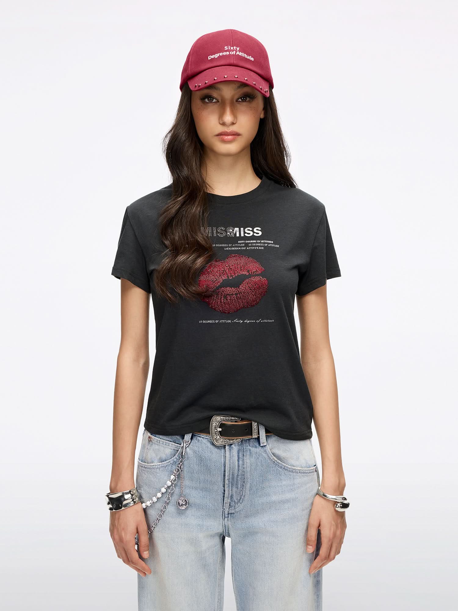Lip-Print T-Shirt - Image 6