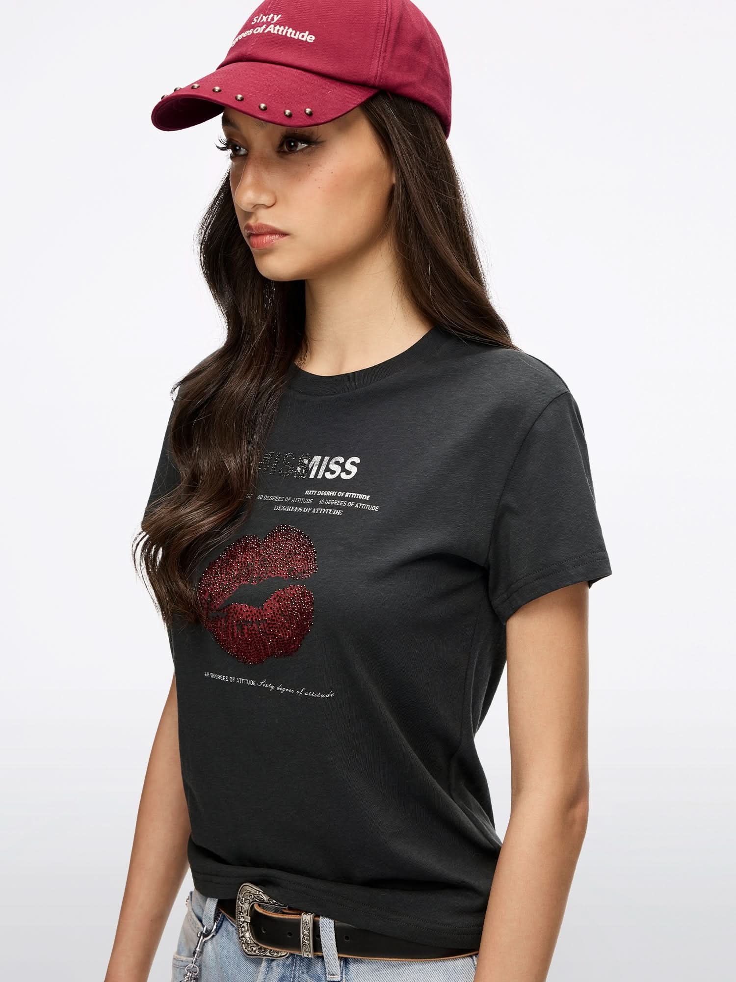Lip-Print T-Shirt - Image 8