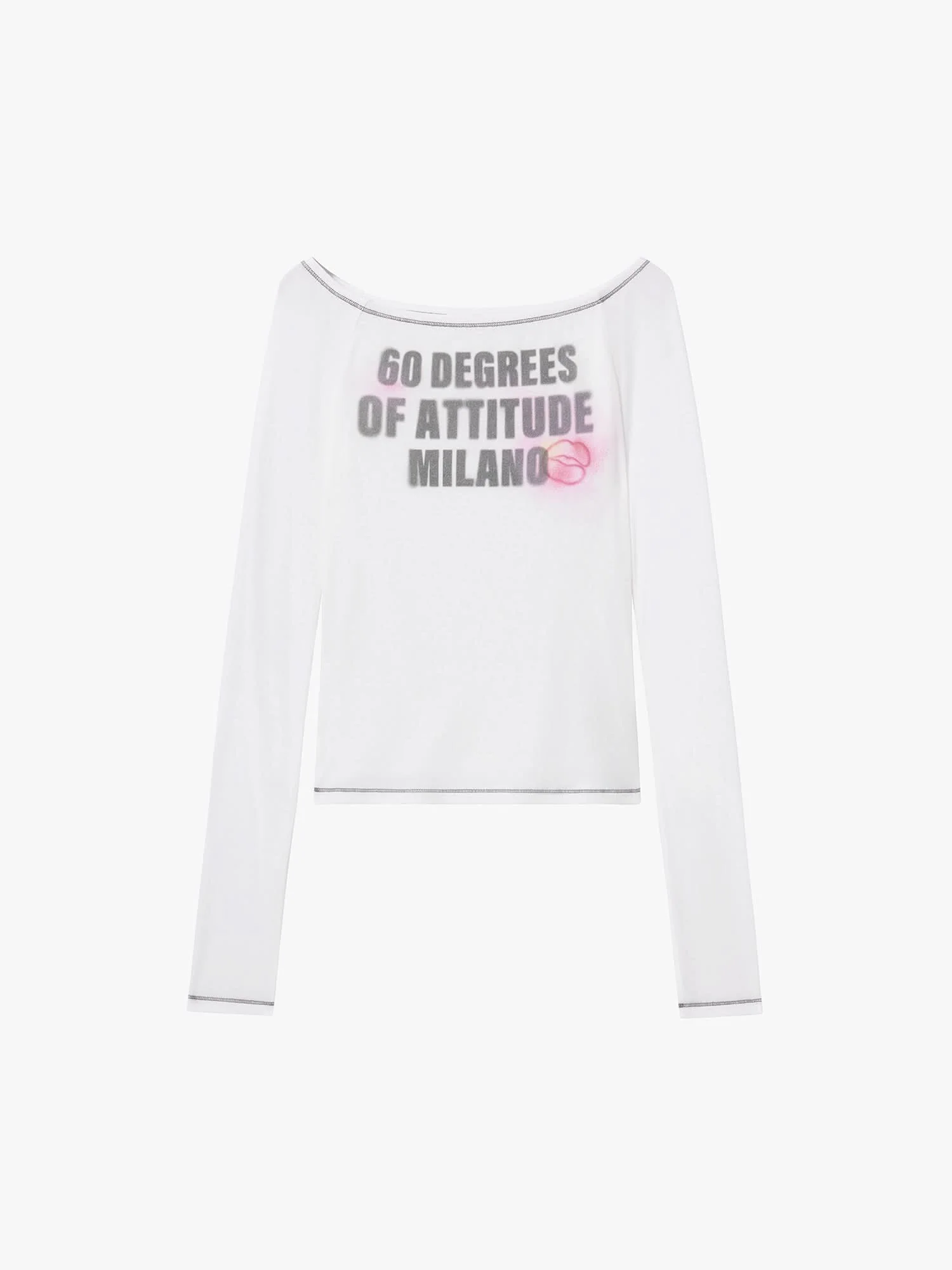 Lip Print T-Shirt - Image 10