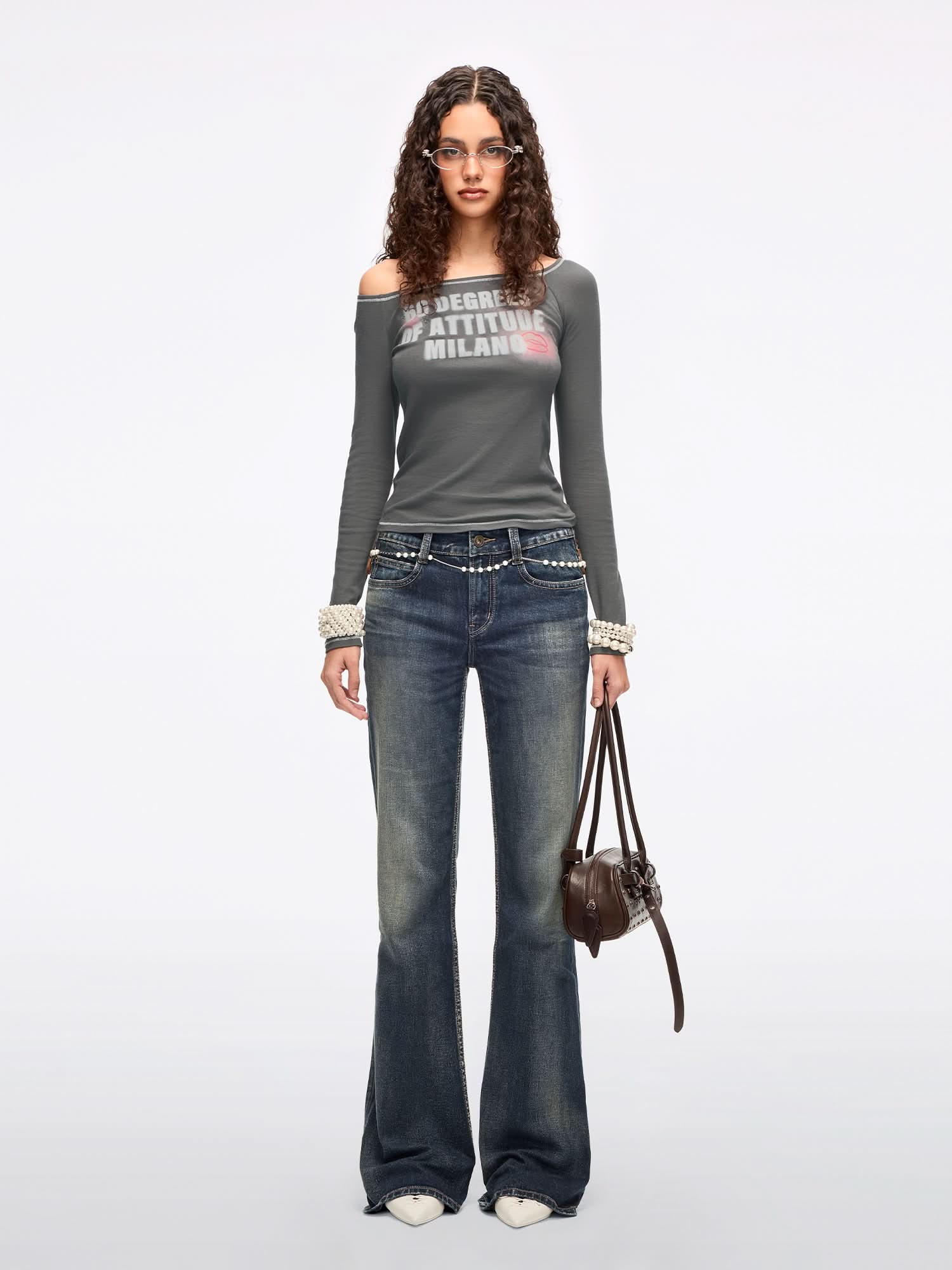 Lip Print T-Shirt - Image 4