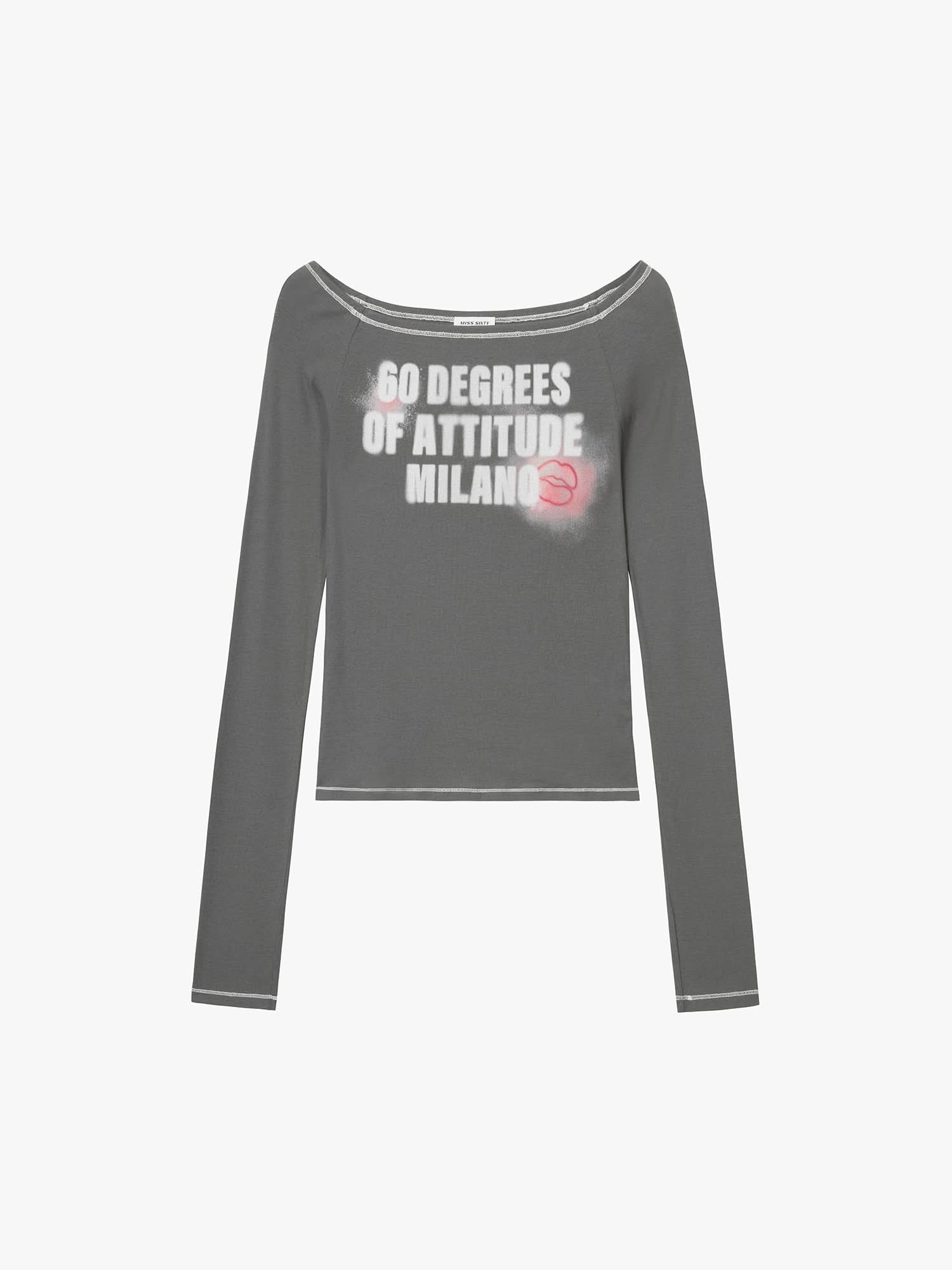 Lip Print T-Shirt - Image 5