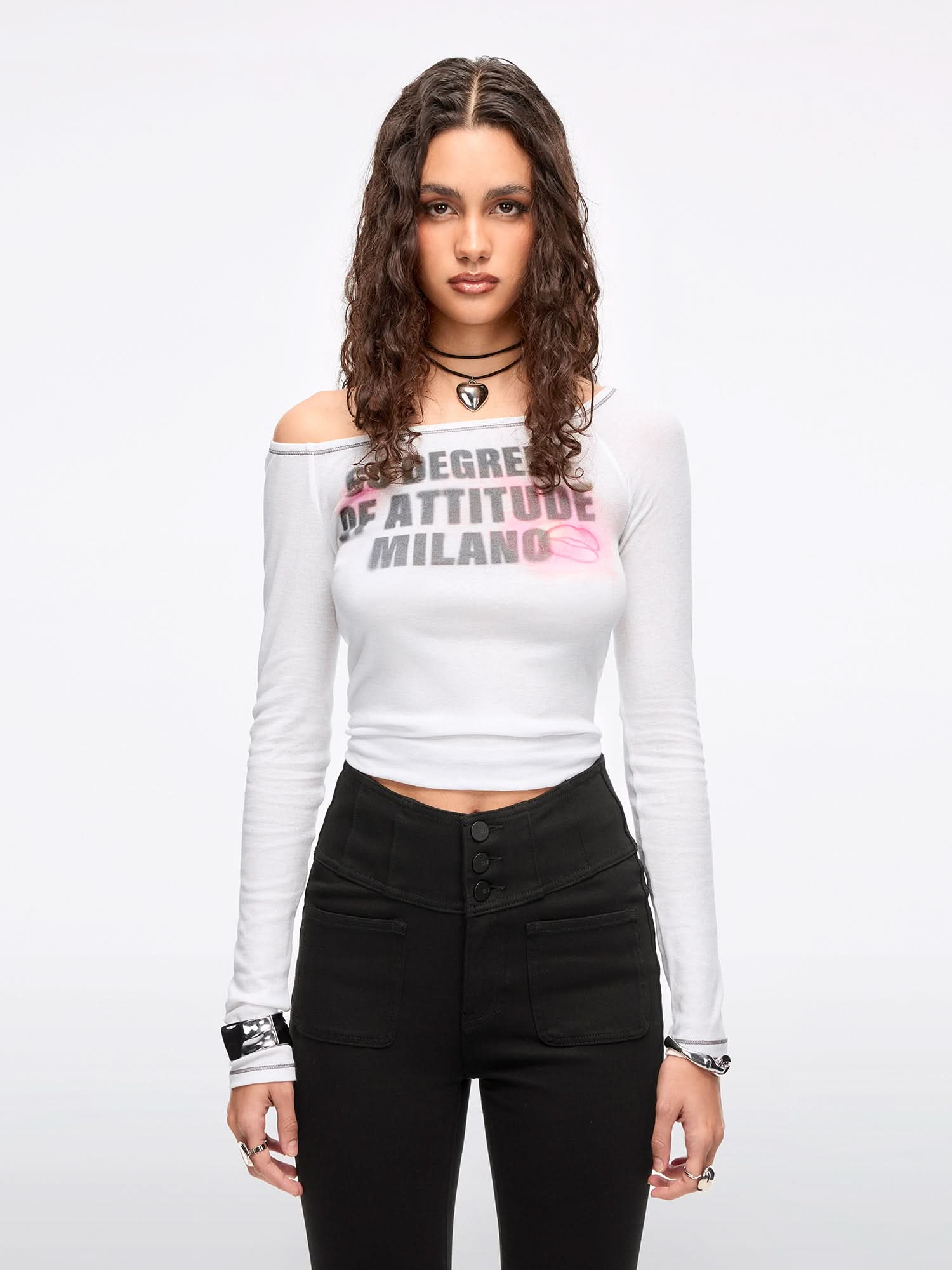 Lip Print T-Shirt - Image 6