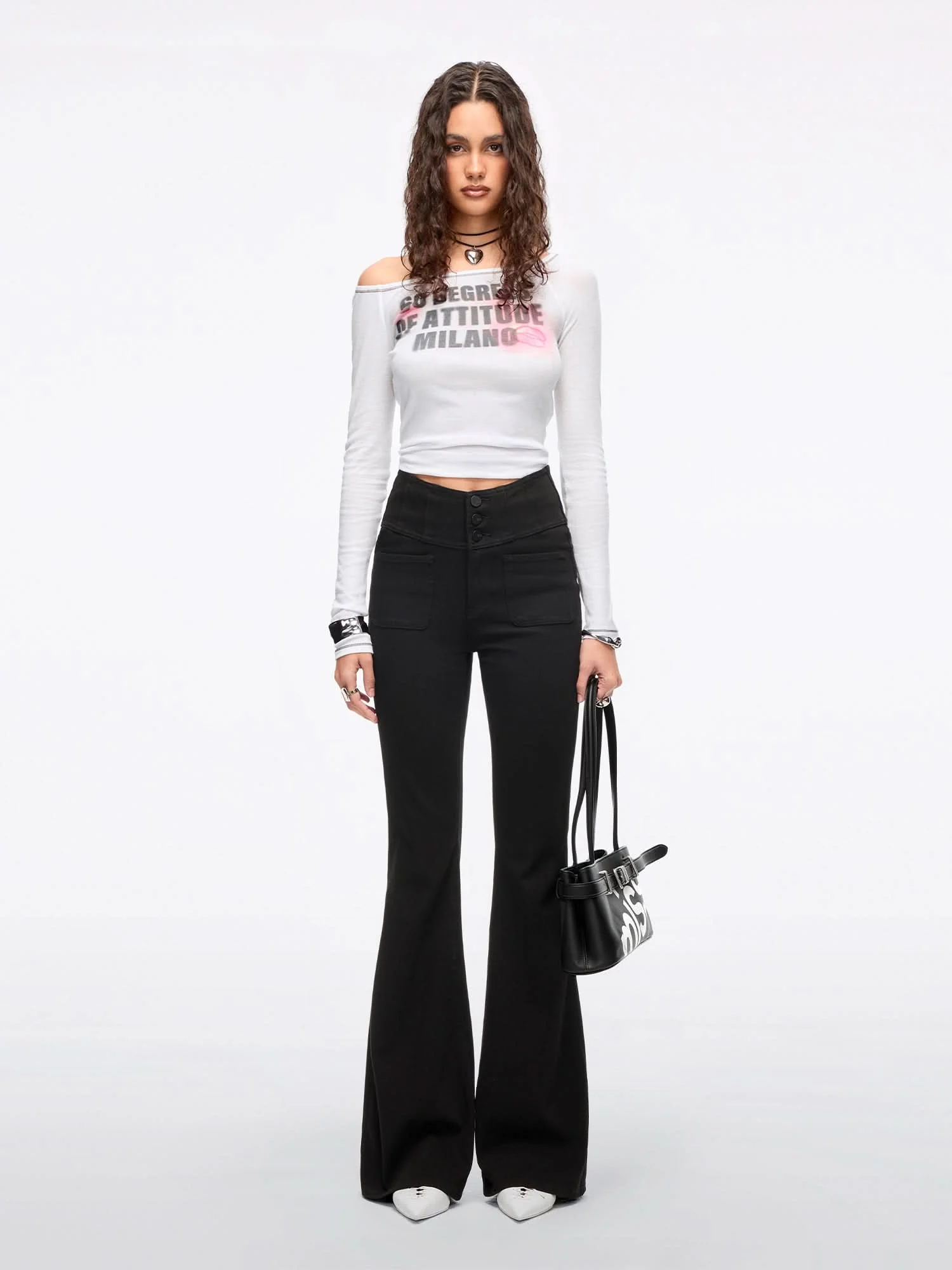Lip Print T-Shirt - Image 9