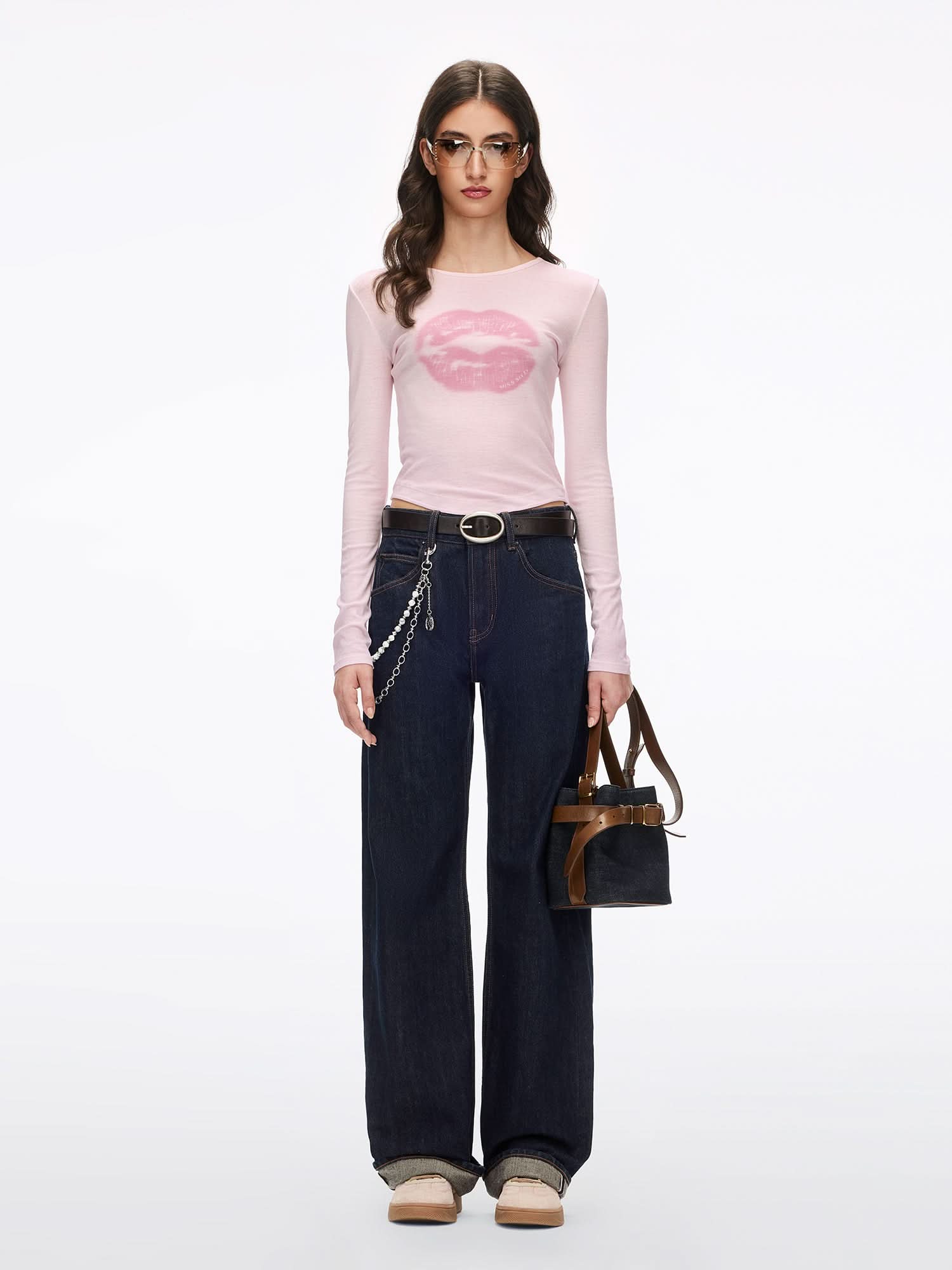 Lip Print T-Shirt - Image 9