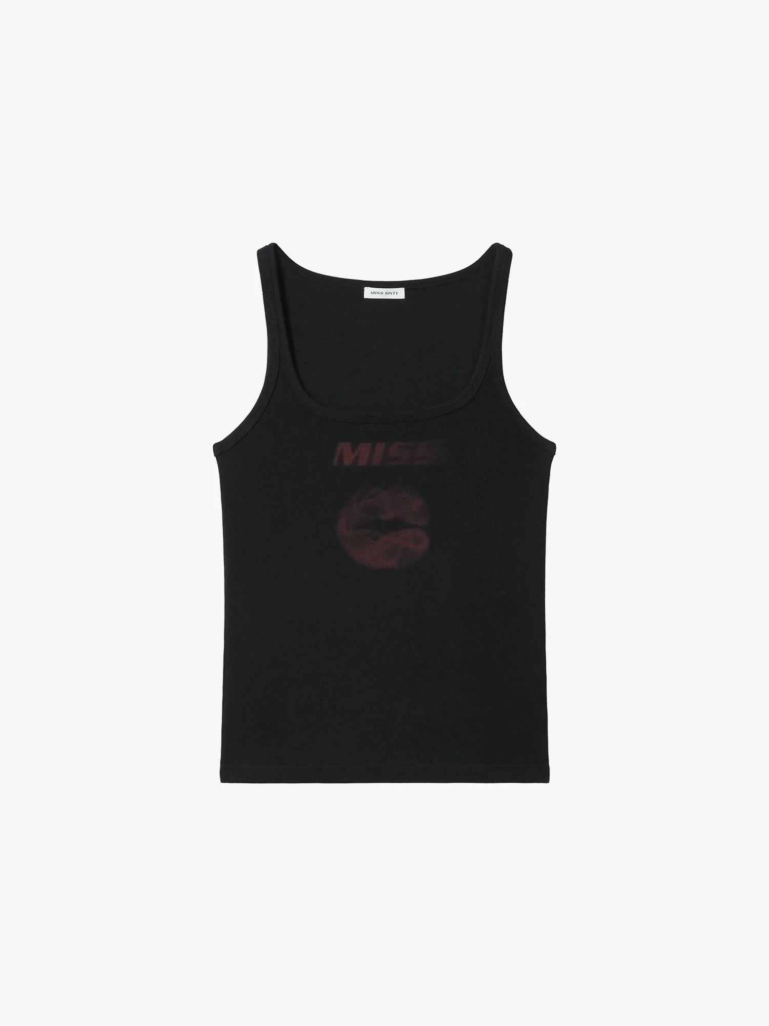 Lips Print Sleeveless T-Shirt - Image 16