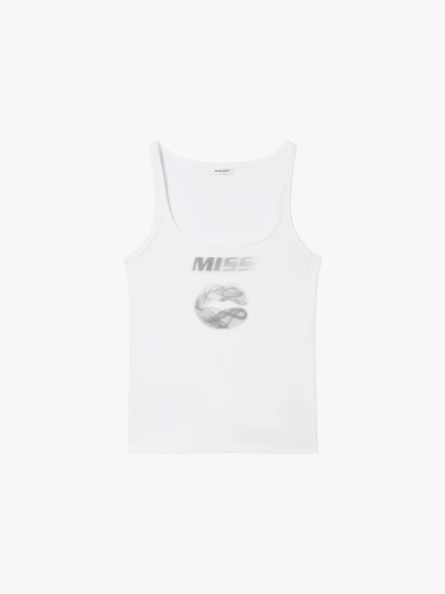Lips Print Sleeveless T-Shirt - Image 6