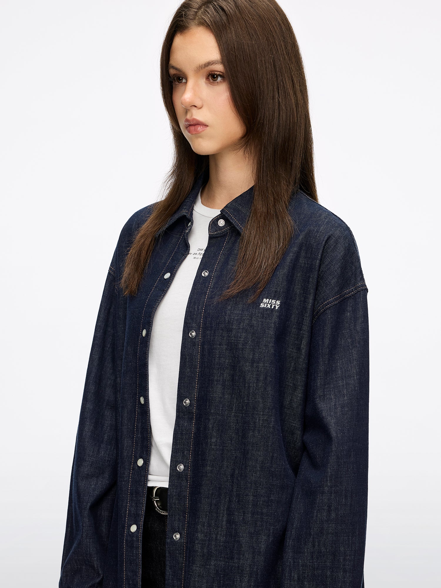 Logo Denim Shirt - Image 3