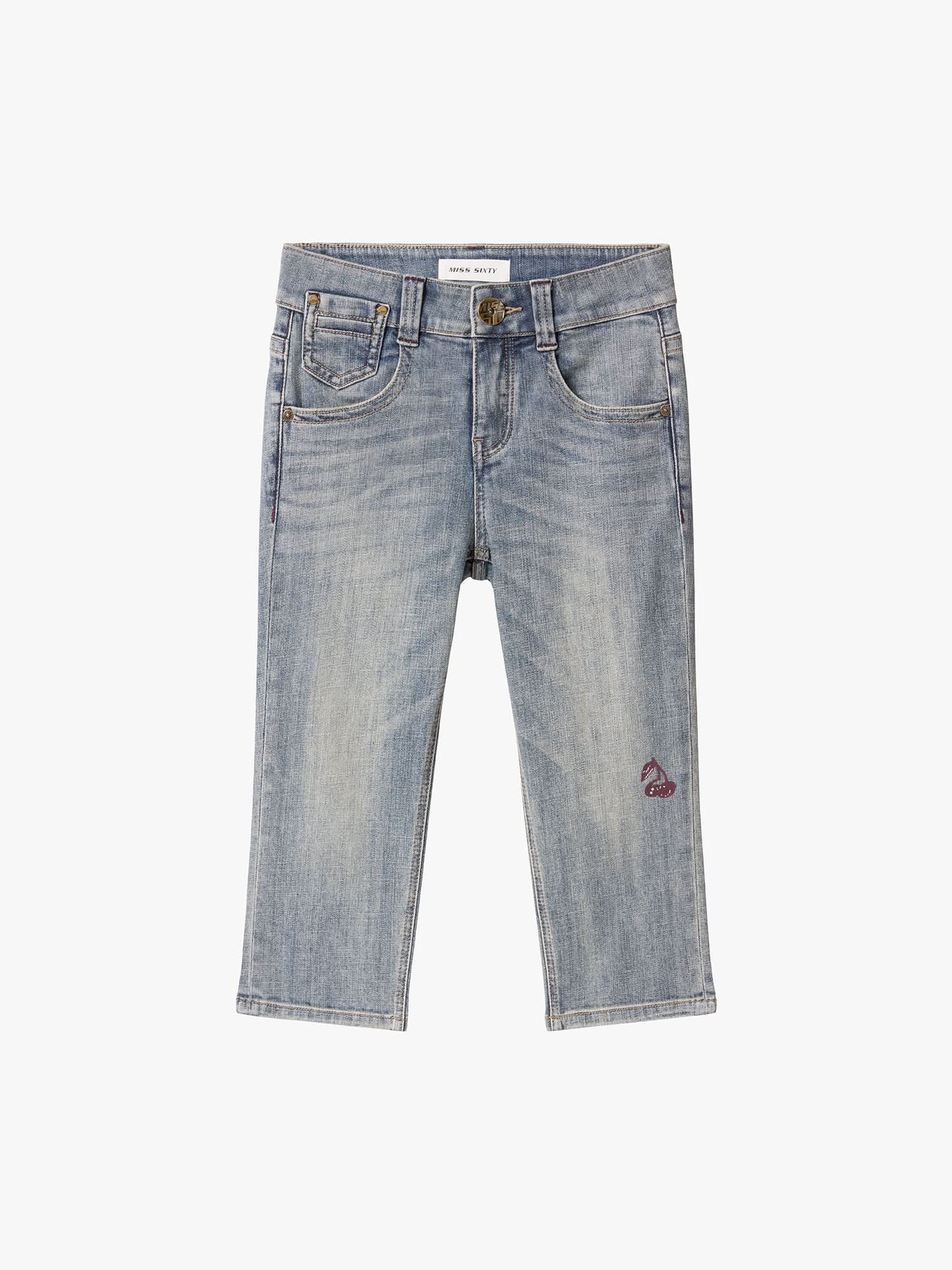 Logo Detail Cropped Jeans - Image 6