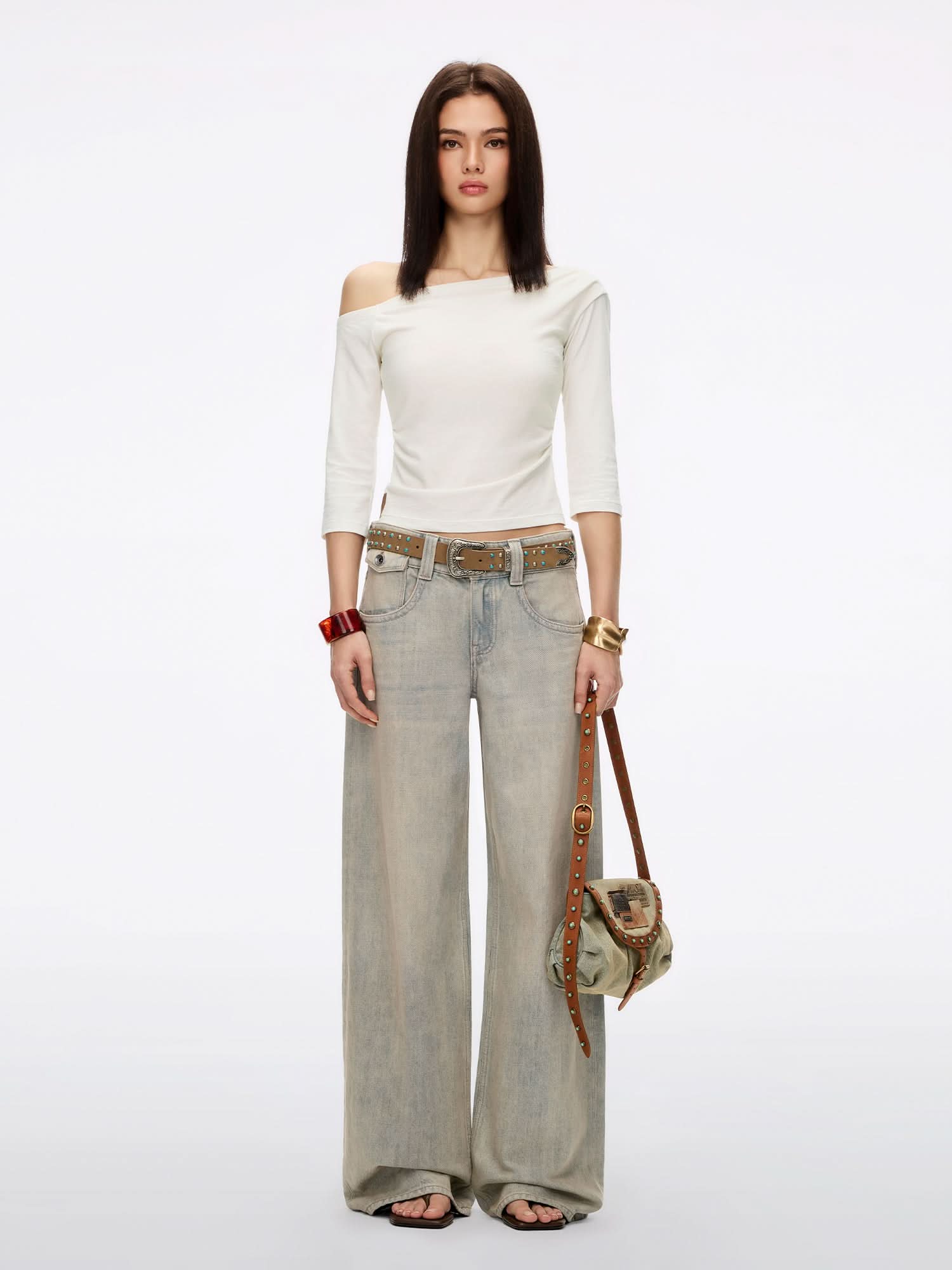 Logo-Detail Straight-Fit Jeans - Image 2