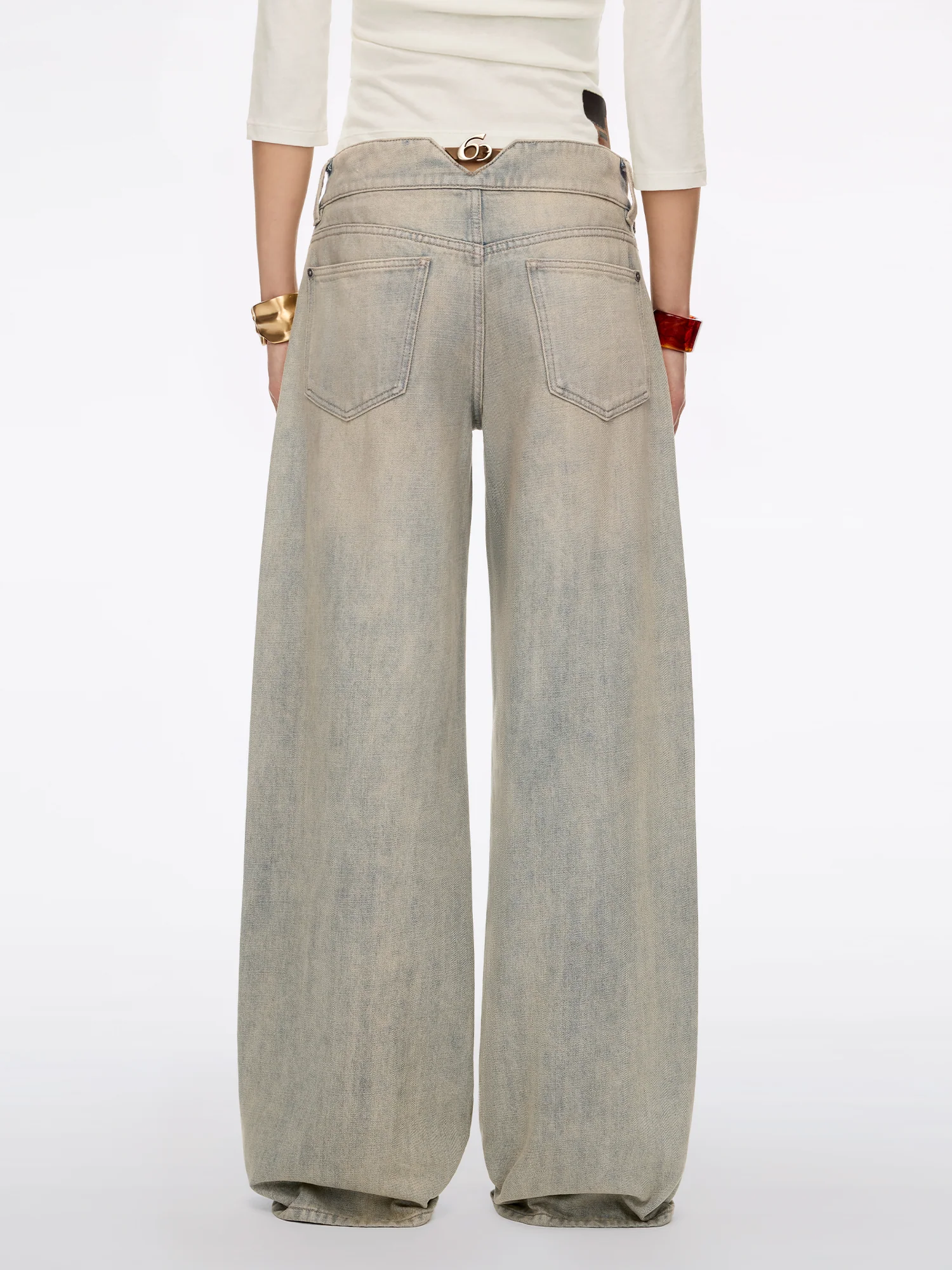 Logo-Detail Straight-Fit Jeans - Image 3
