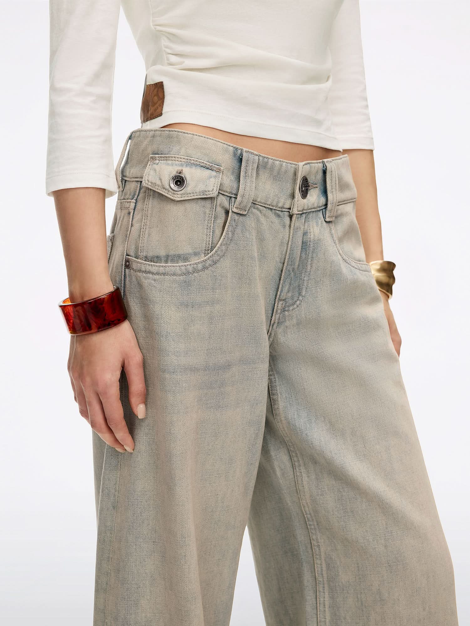Logo-Detail Straight-Fit Jeans - Image 4