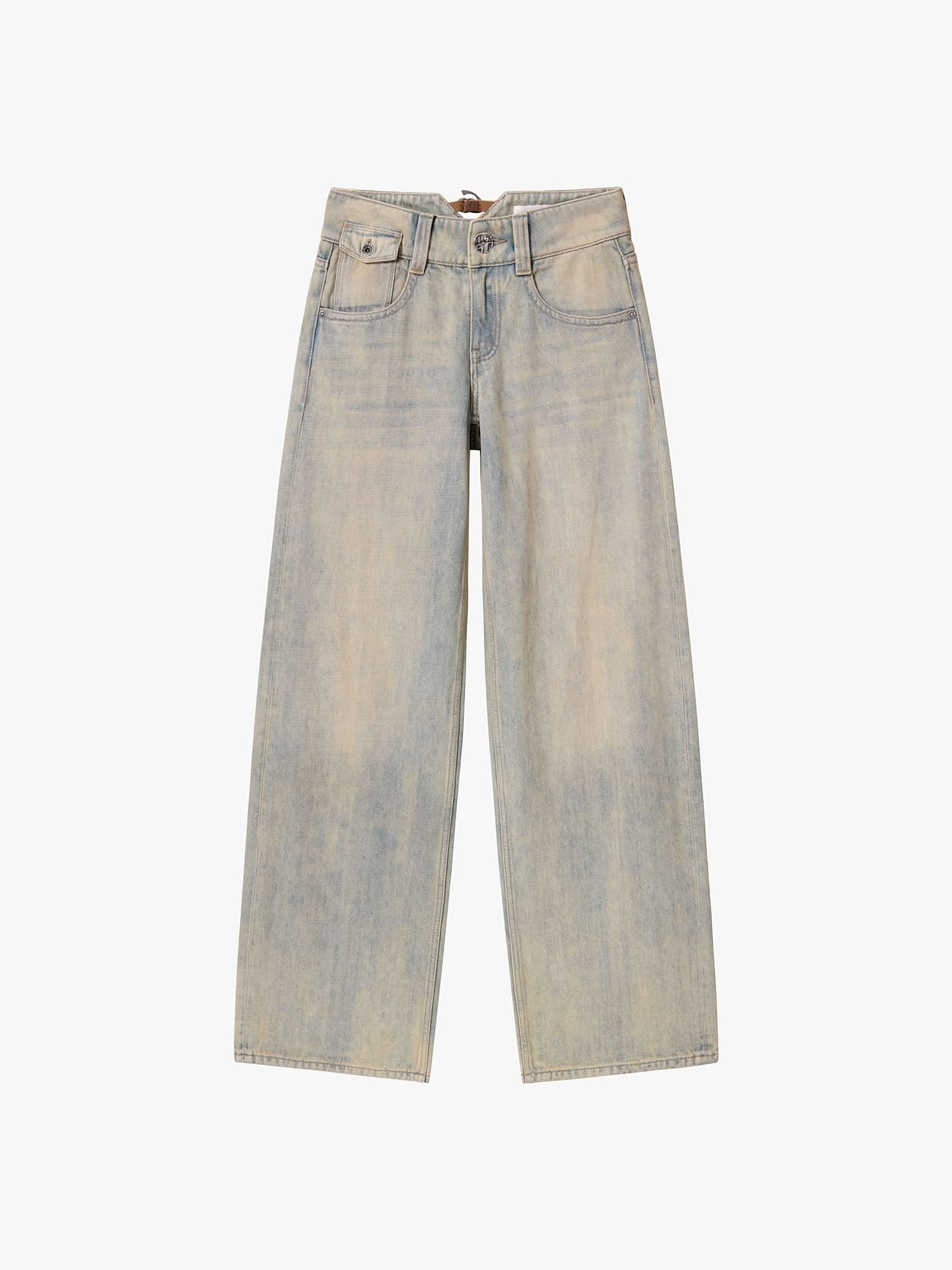 Logo-Detail Straight-Fit Jeans - Image 5